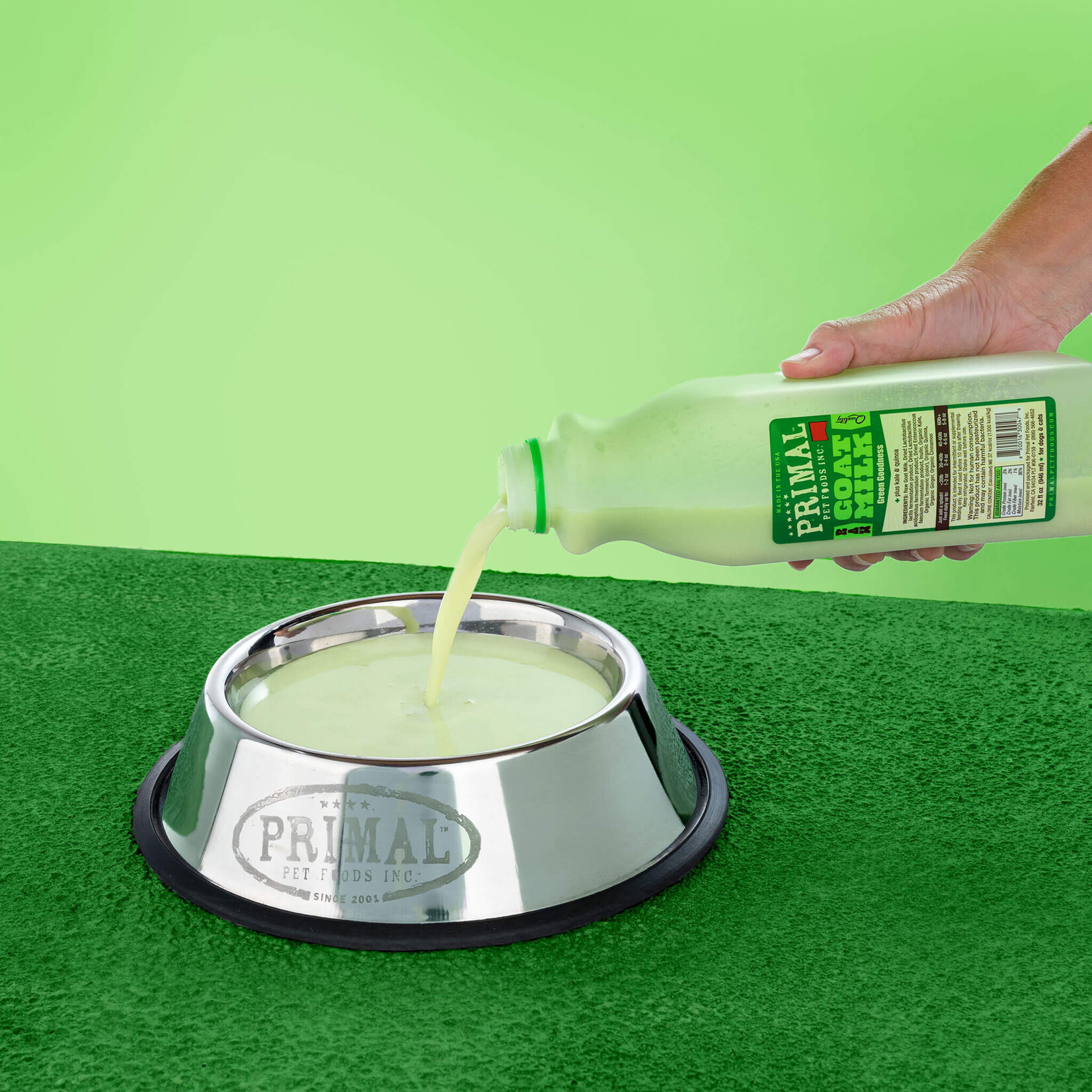 Primal Primal Greens Goat Milk Frozen 1qt