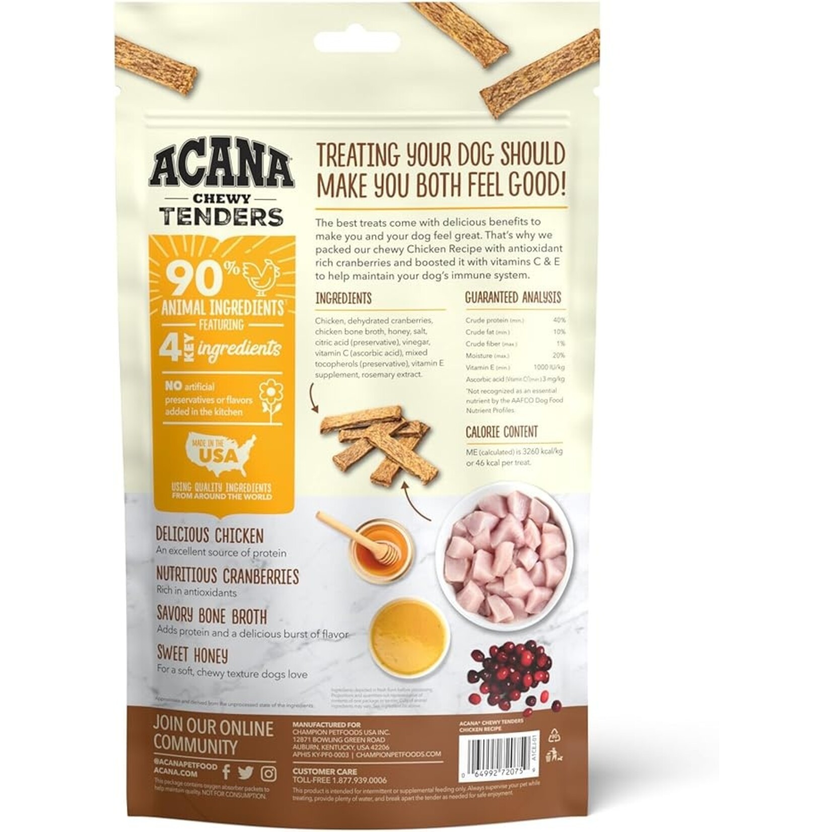 Acana Acana Immune System Chicken Chewy Tenders 4oz