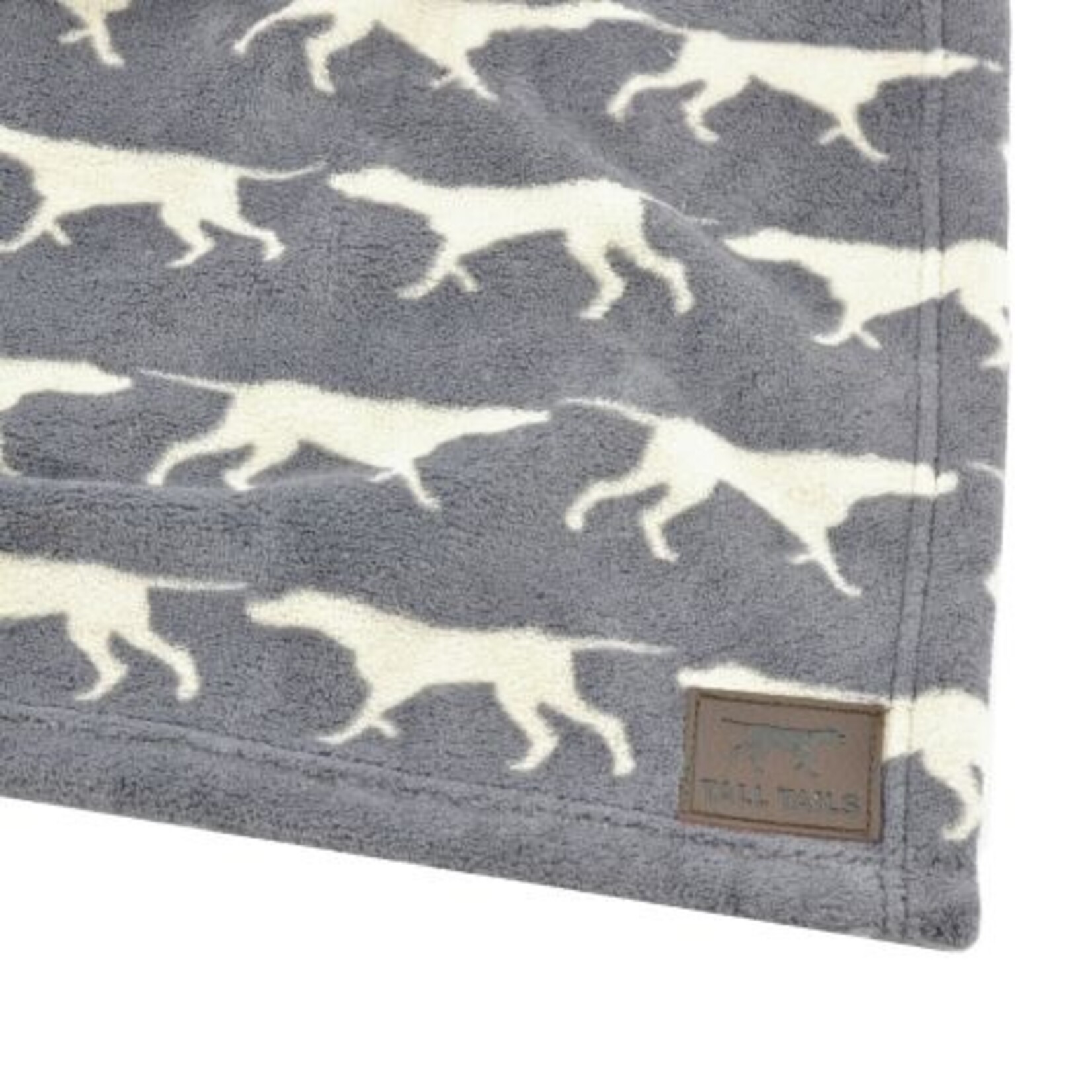 Tall Tails Tall Tails Charcoal Icon Blanket 30x40