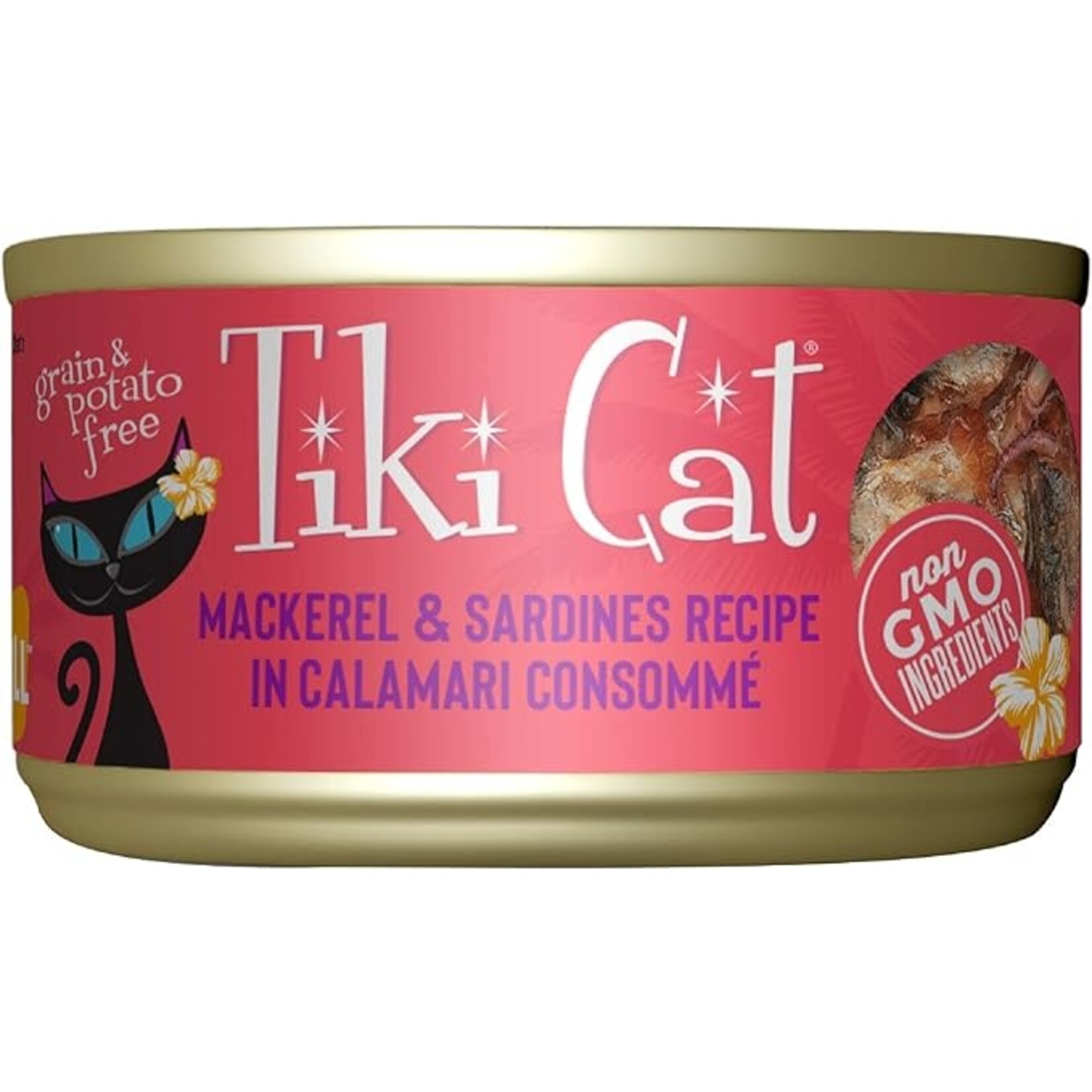 Tiki Cat Tiki Cat Grill - Mackerel & Sardines in Calamari Consomme 2.8oz (case 12)