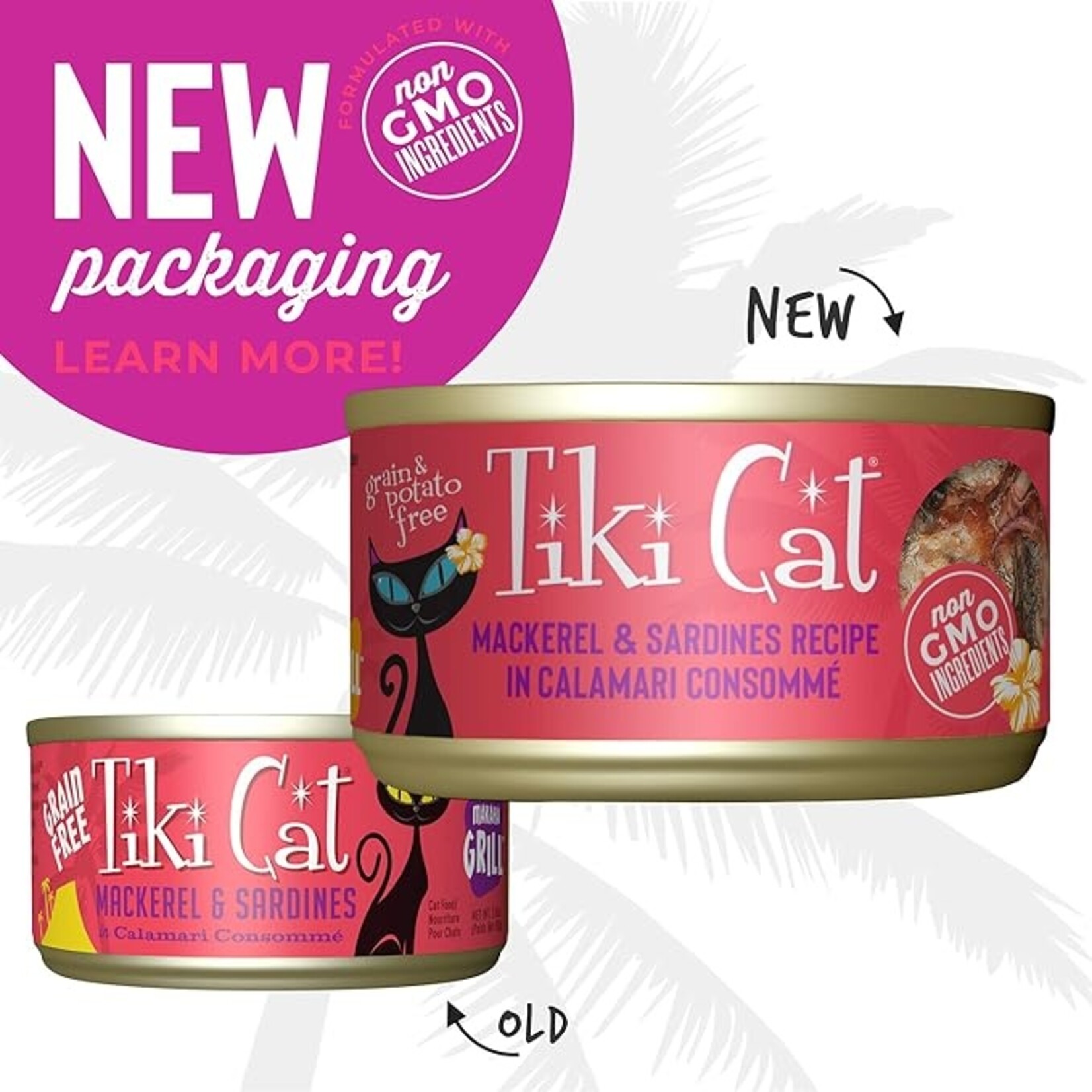 Tiki Cat Tiki Cat Grill - Mackerel & Sardines in Calamari Consomme 2.8oz (case 12)