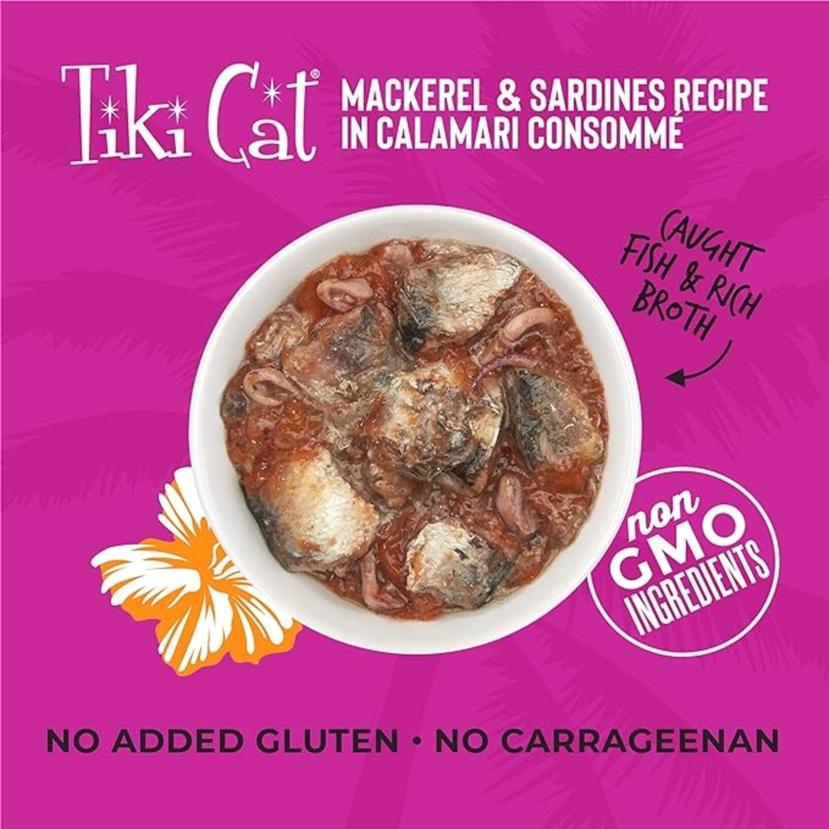 Tiki Cat Tiki Cat Grill - Mackerel & Sardines in Calamari Consomme 2.8oz (case 12)