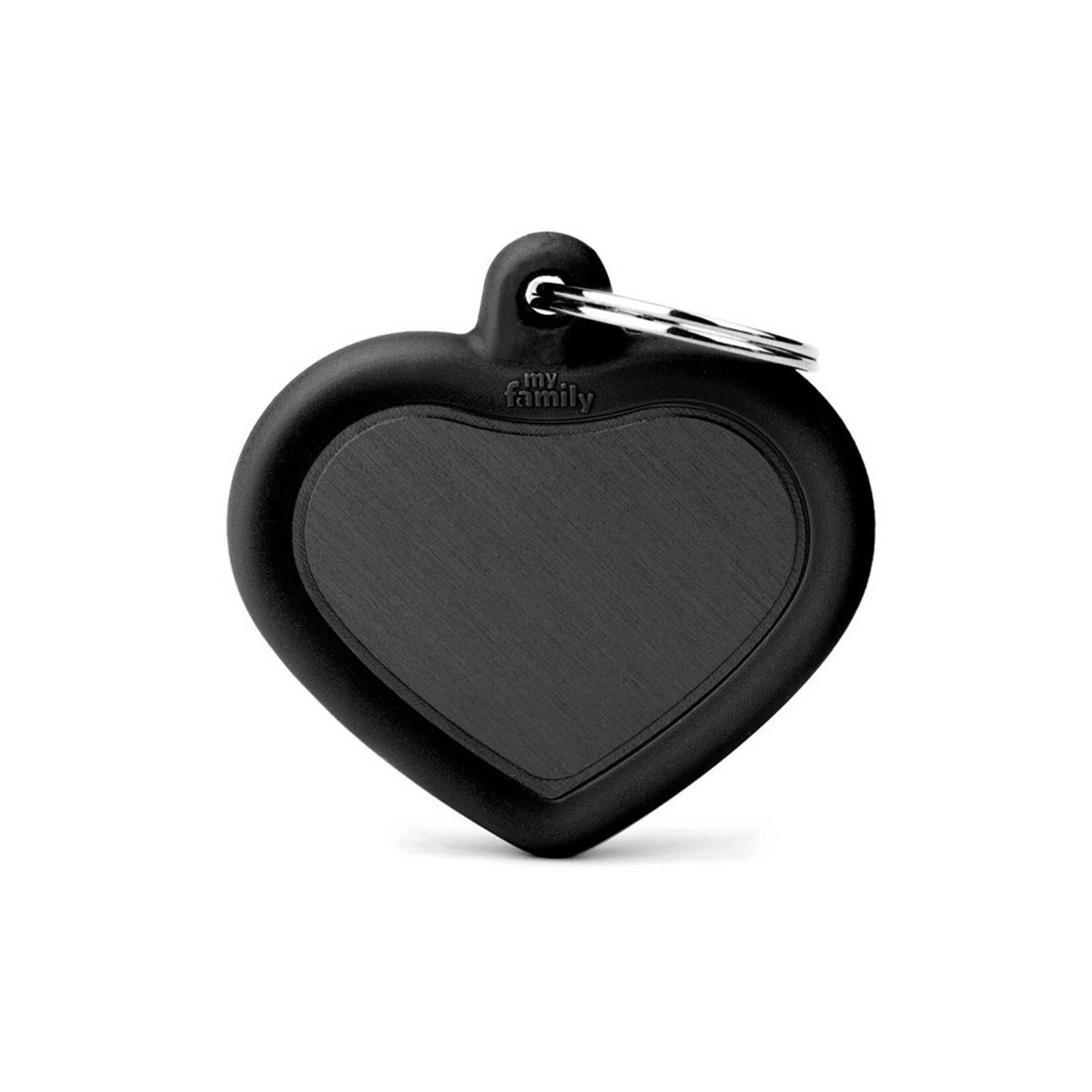 MyFamily MyFamily Hushtag Black Heart Aluminum Black Rubber