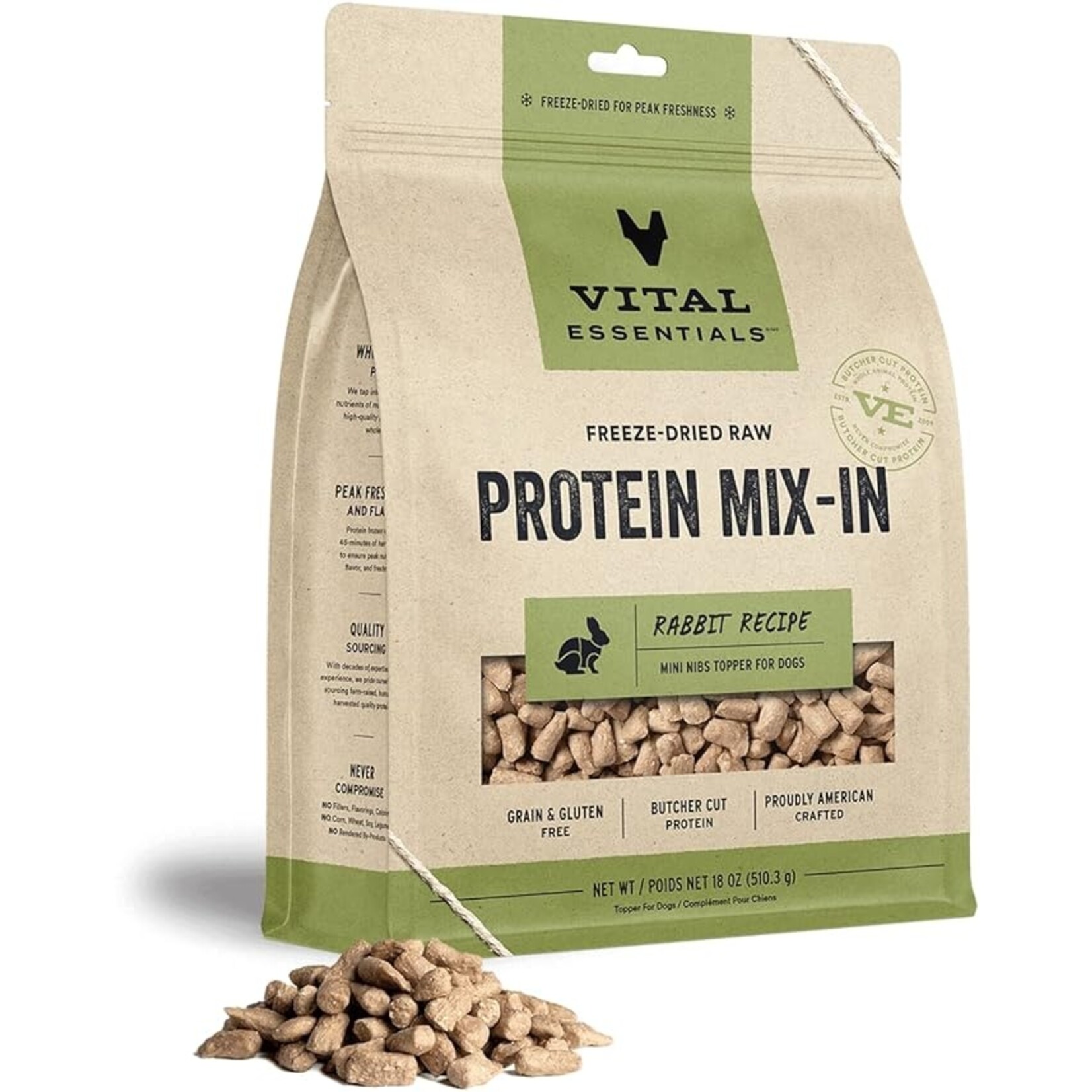 VITAL ESSENTIALS Vital Essentials Mix-In Rabbit Topper 18oz