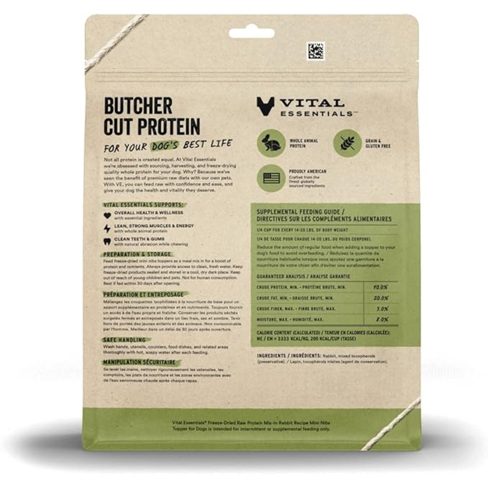 VITAL ESSENTIALS Vital Essentials Mix-In Rabbit Topper 18oz