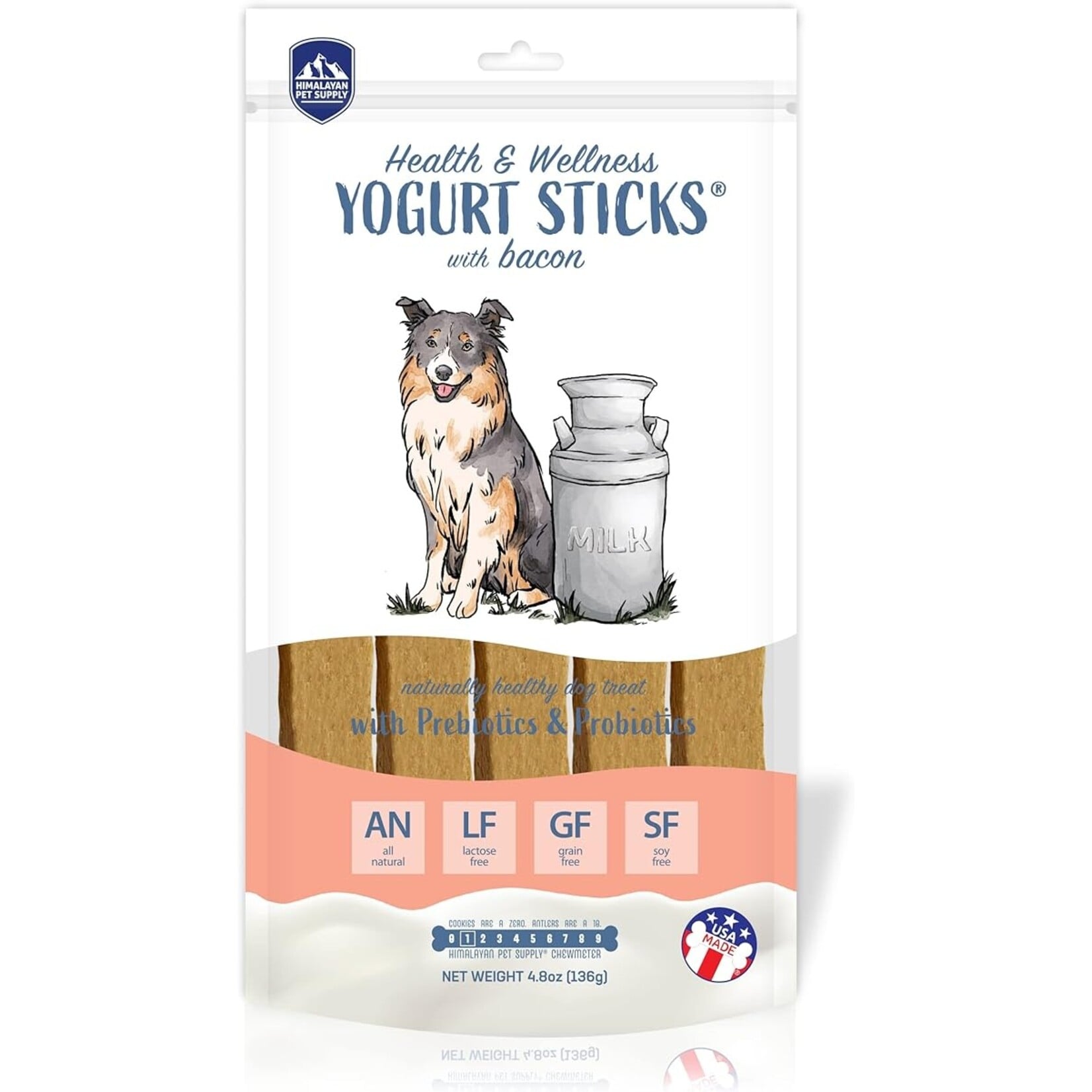 Himalayan Pet Supply Yogurt Sticks With Bacon 5pk