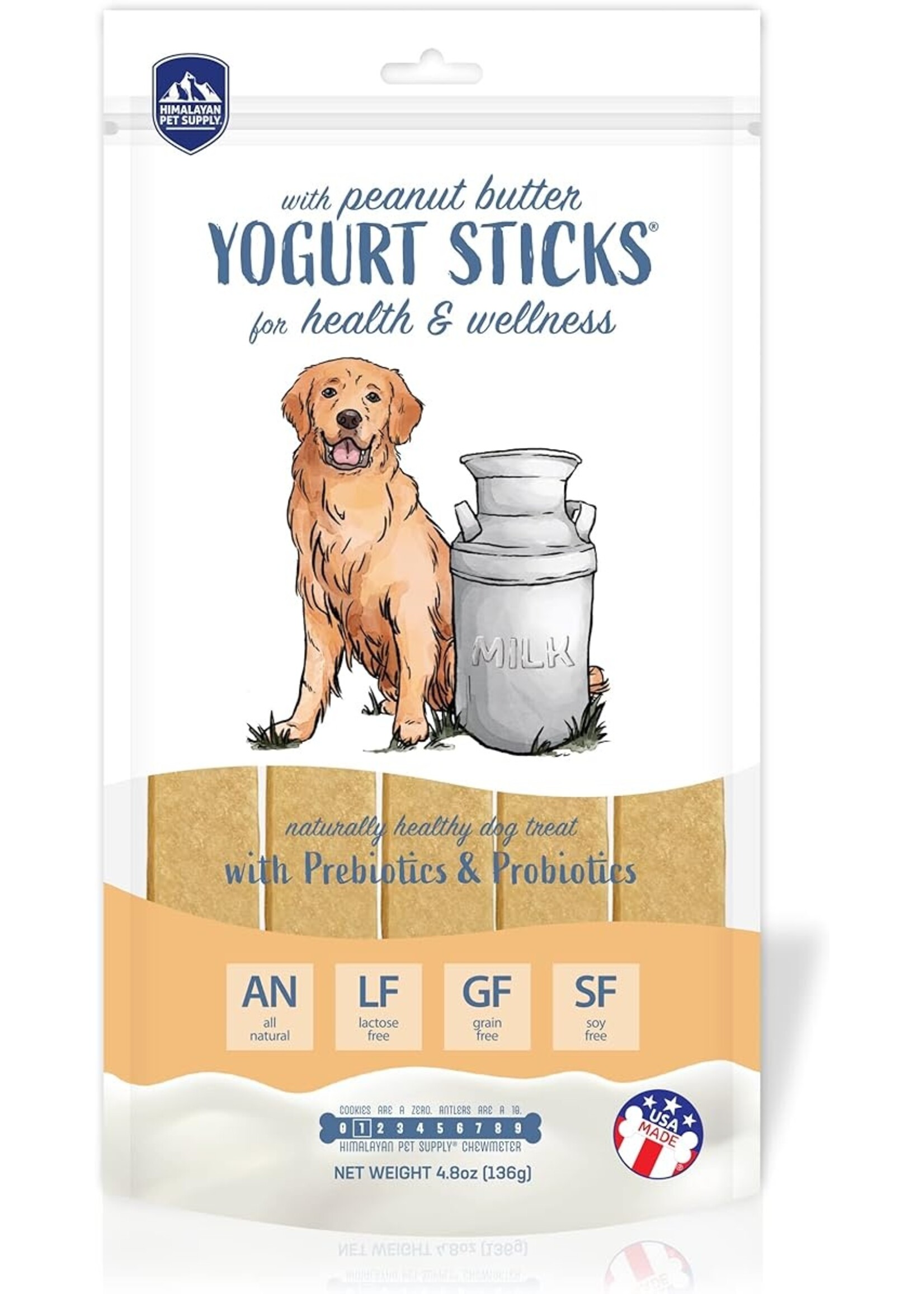 Himalayan Pet Supply Yogurt Sticks With Peanut Butter 5pk