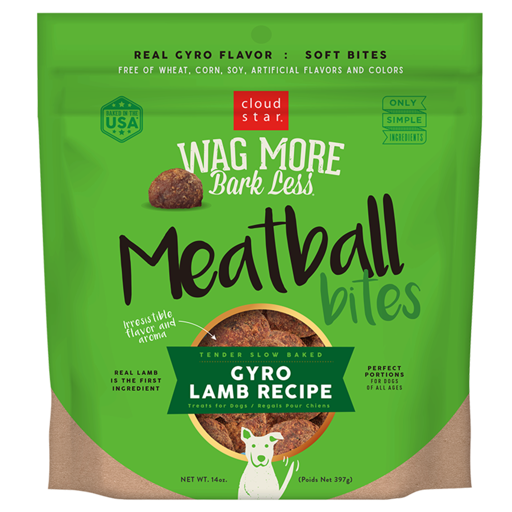 Cloud Star Cloud Star Wag More Bark less Gyro Lamb Meatball Bites 14oz