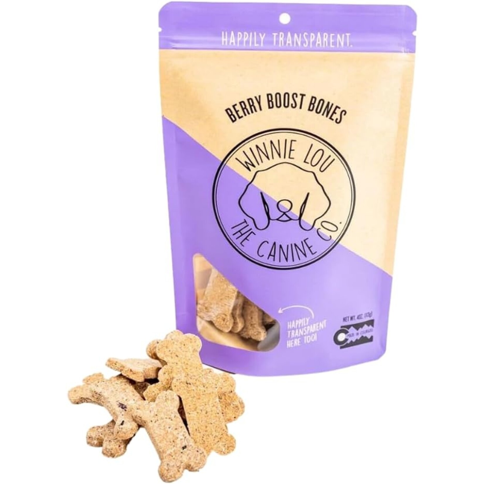 Winnie Lou The Canine Co. Winnie Lou TCC Berry Boost Bones 4oz
