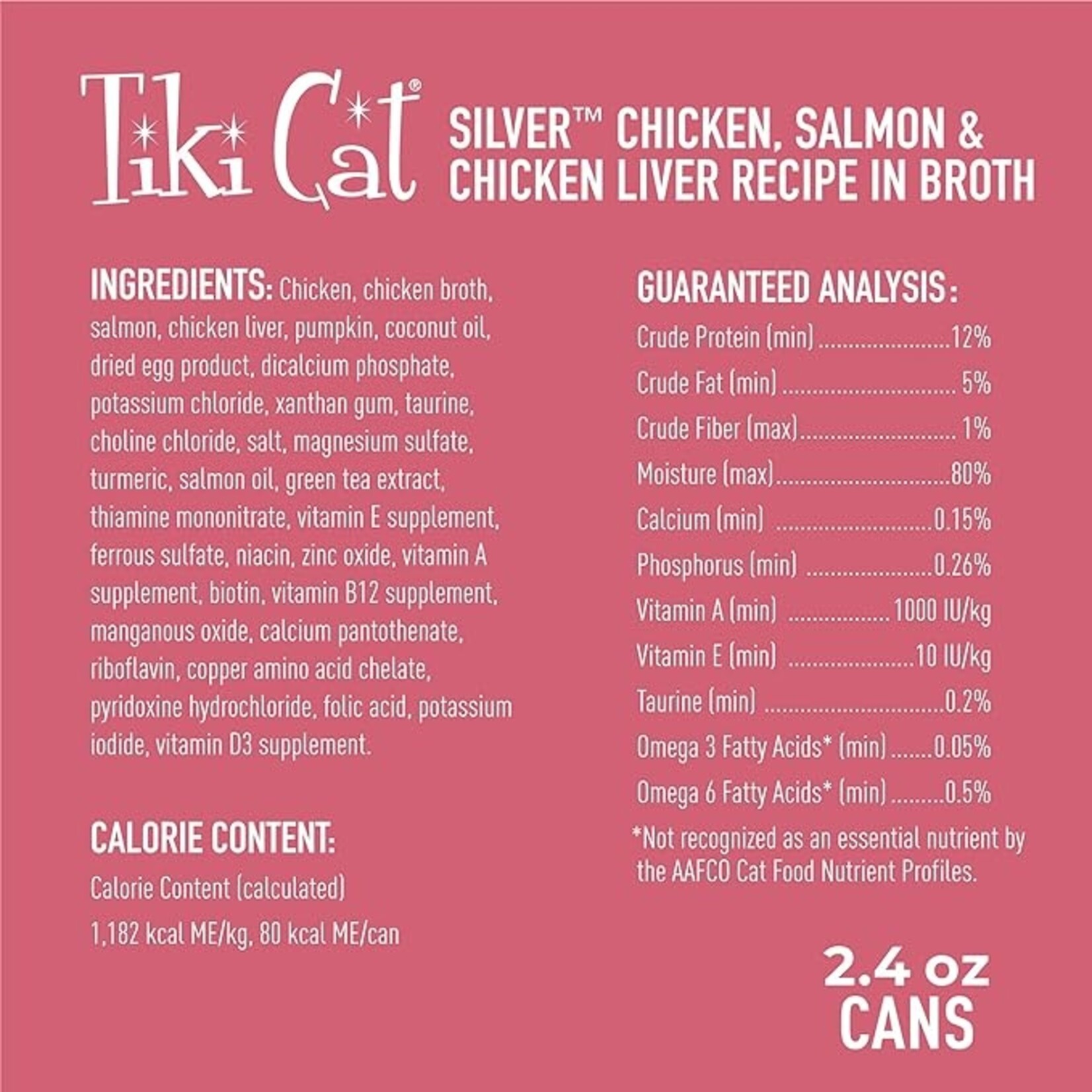 Tiki Cat Tiki Cat Silver Mousse Chicken & Salmon 2.4oz