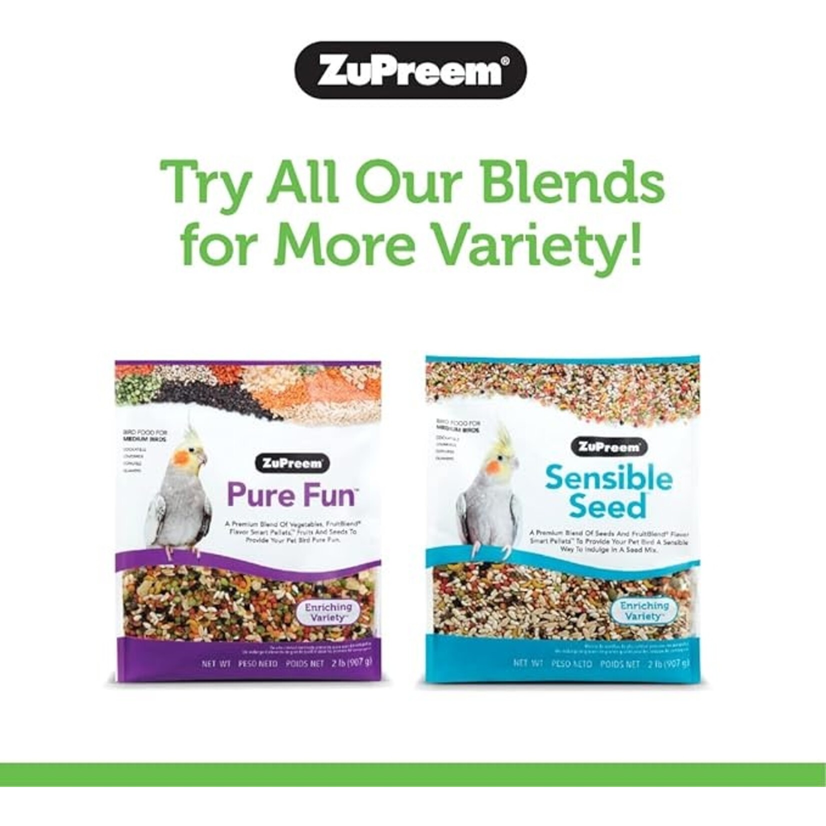 ZuPreem ZuPreem Parrots & Conure Food 3lbs