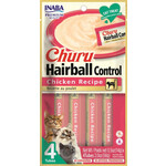 Inaba Churu Chicken Hairball Control Cat Treat 4pk