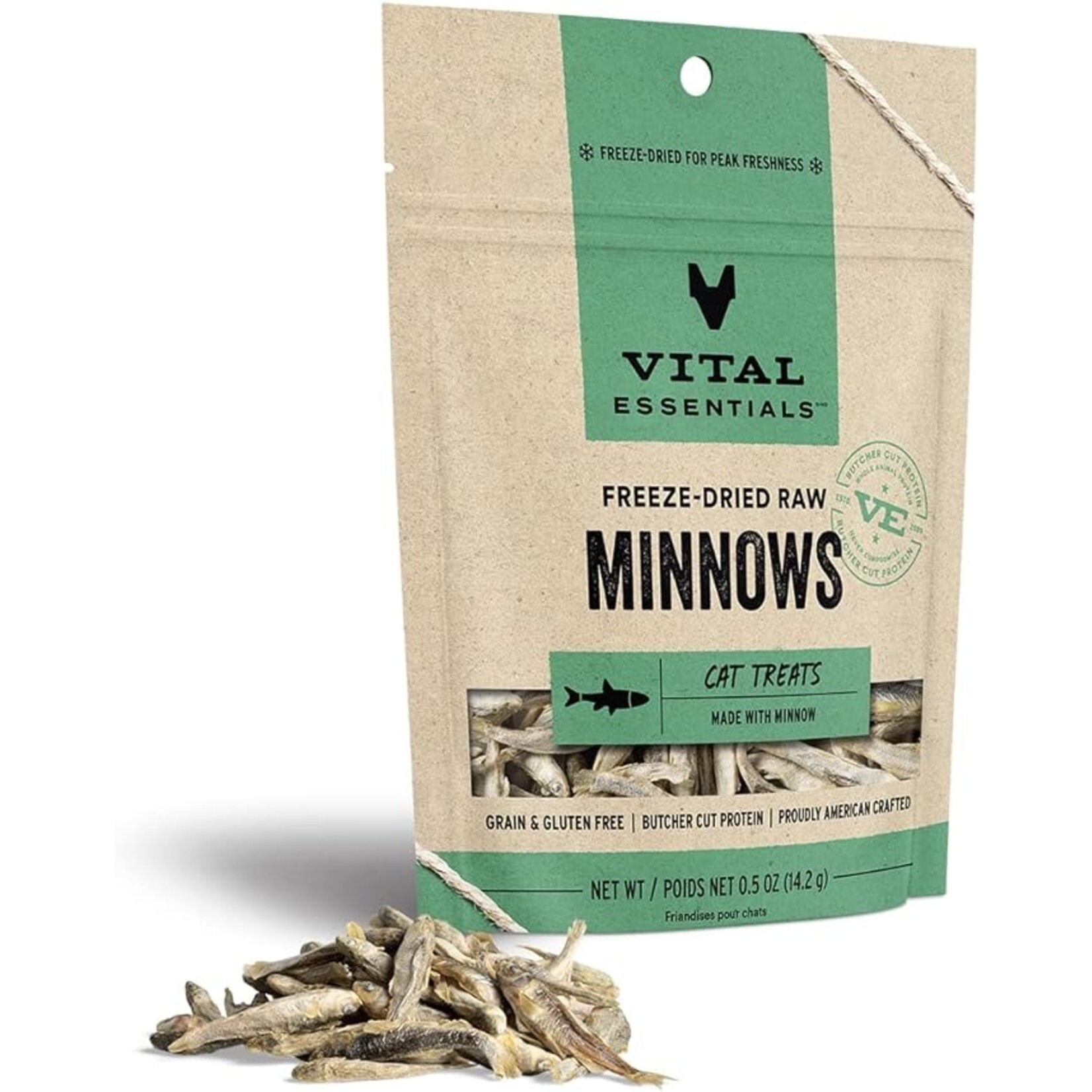 VITAL ESSENTIALS Vital Essentials Cat Freeze Dried Treat Minnow .5oz