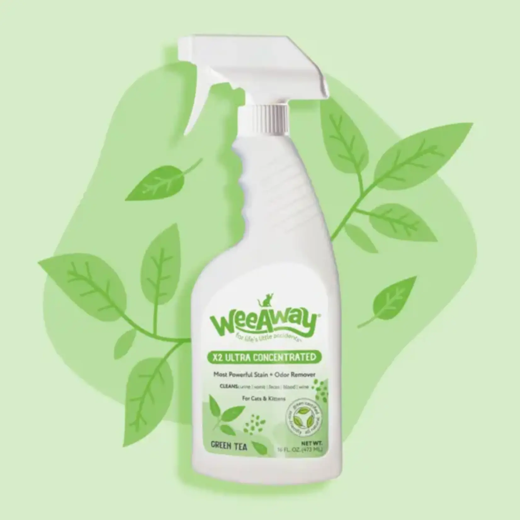 Wee Away Wee Away Cat Odor & Stain Remover Green Tea 16oz