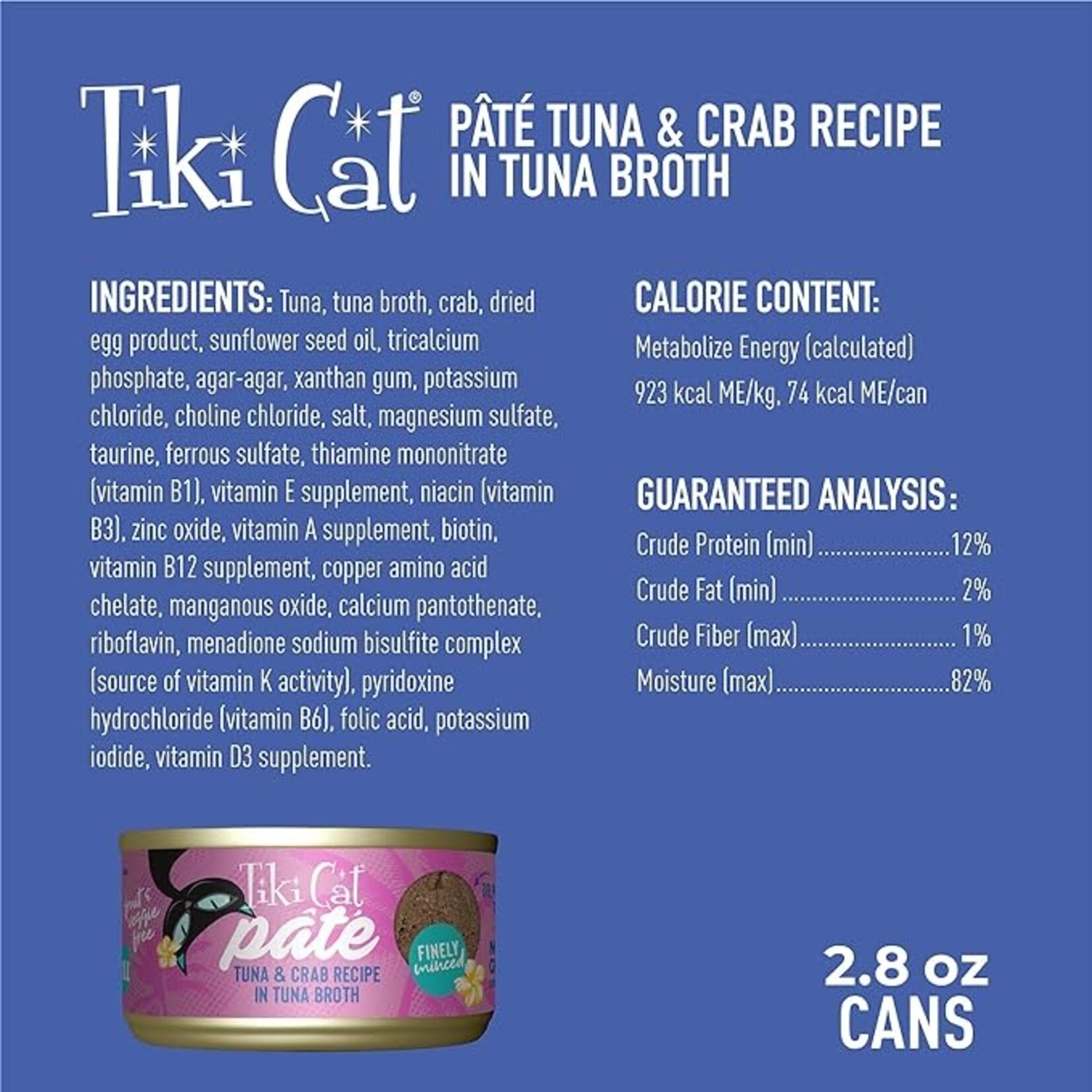Tiki Cat Tiki Cat Grill - Tuna & Crab Pate 2.8oz (case 12)