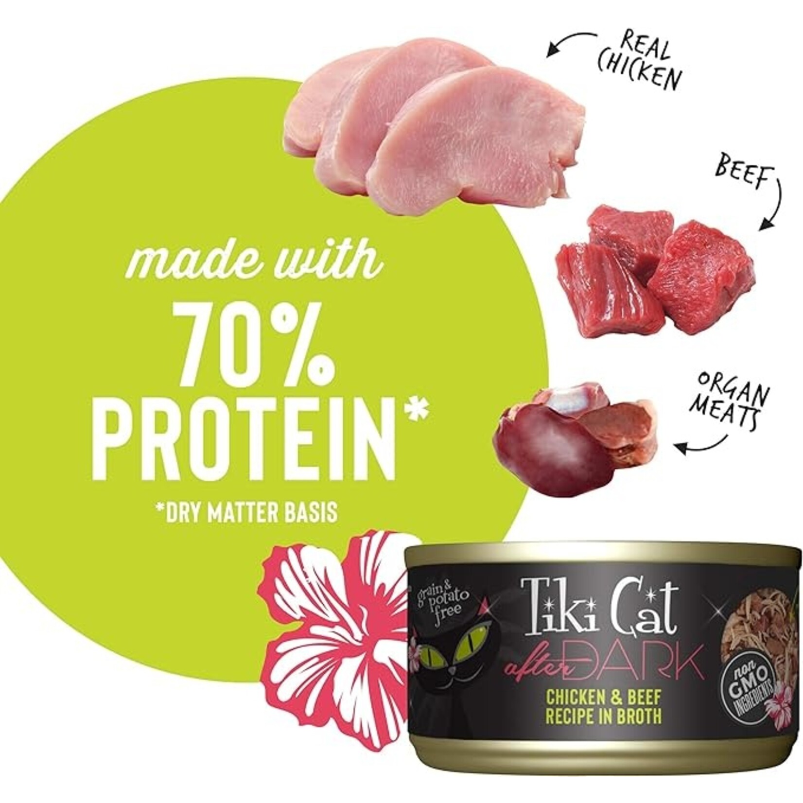 Tiki Cat Tiki Cat After Dark - Chicken & Beef 2.8oz (case 12)