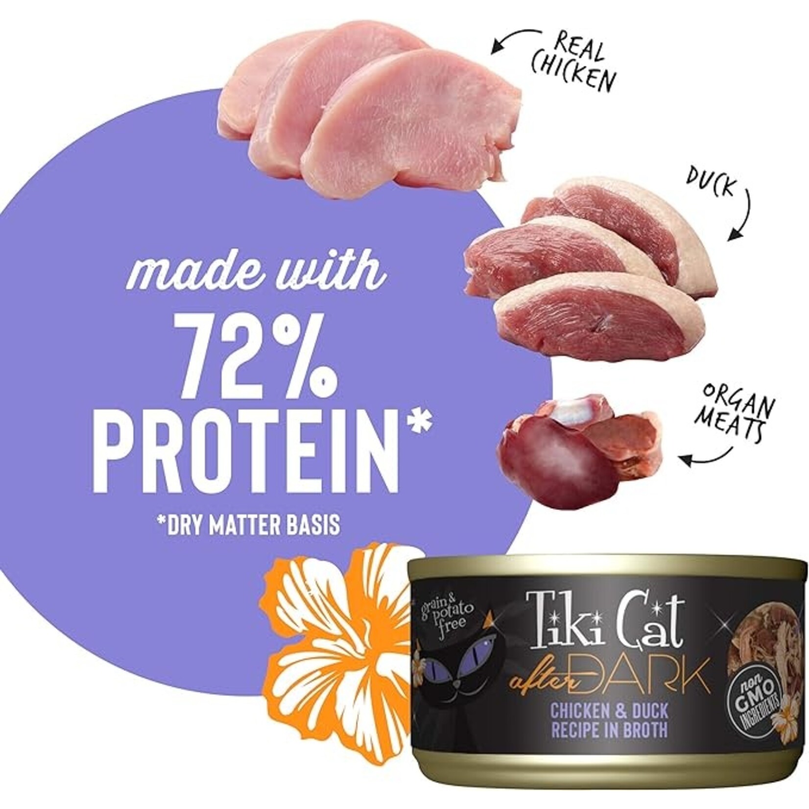 Tiki Cat Tiki Cat After Dark - Chicken & Duck 2.8oz (case 12)