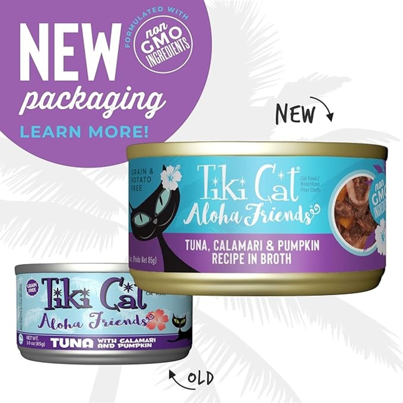 Tiki Cat Tiki Cat Aloha Friends - Tuna & Calamari 3oz (case 12)