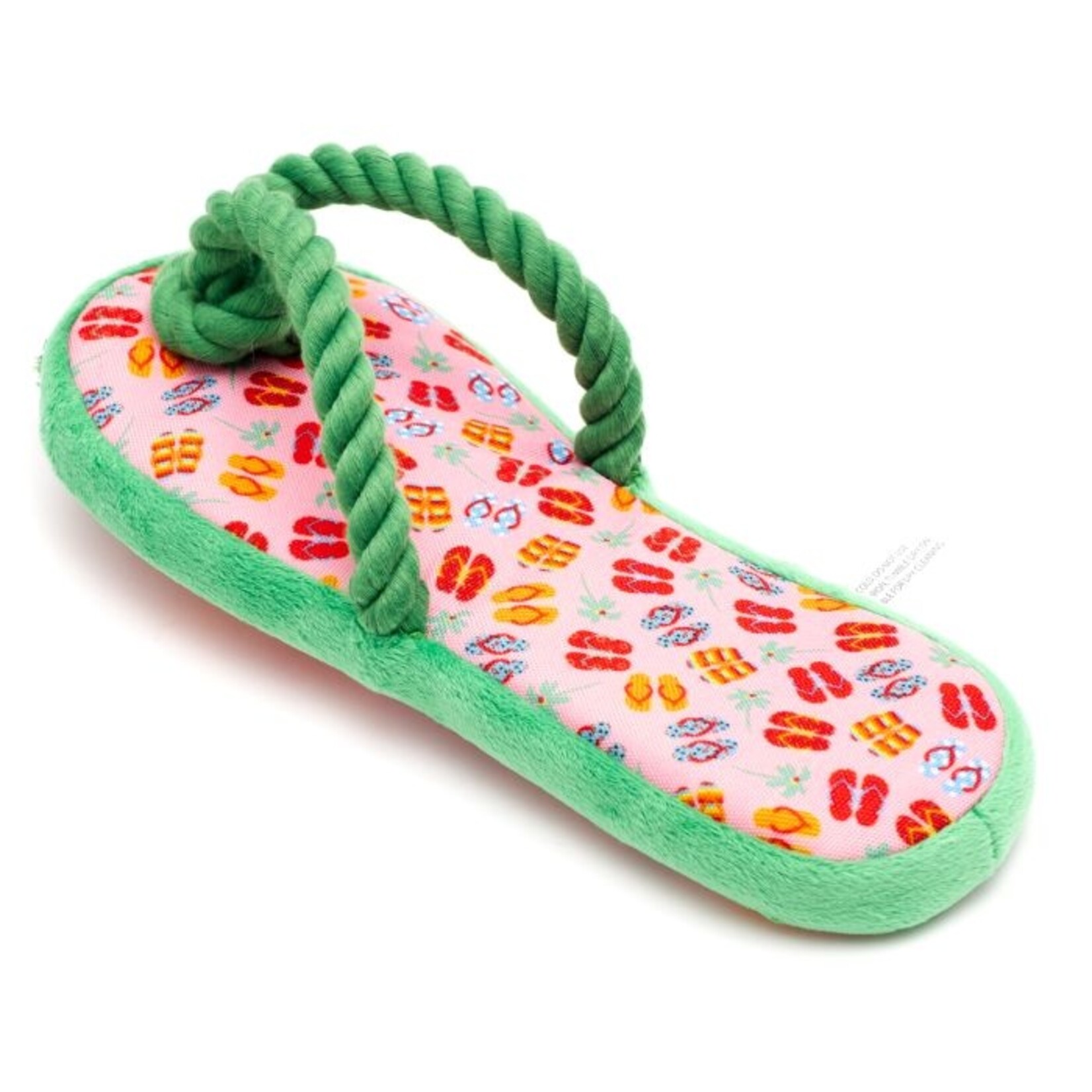 The Worthy Dog The Worthy Dog Flip Flop Toy Pink Large