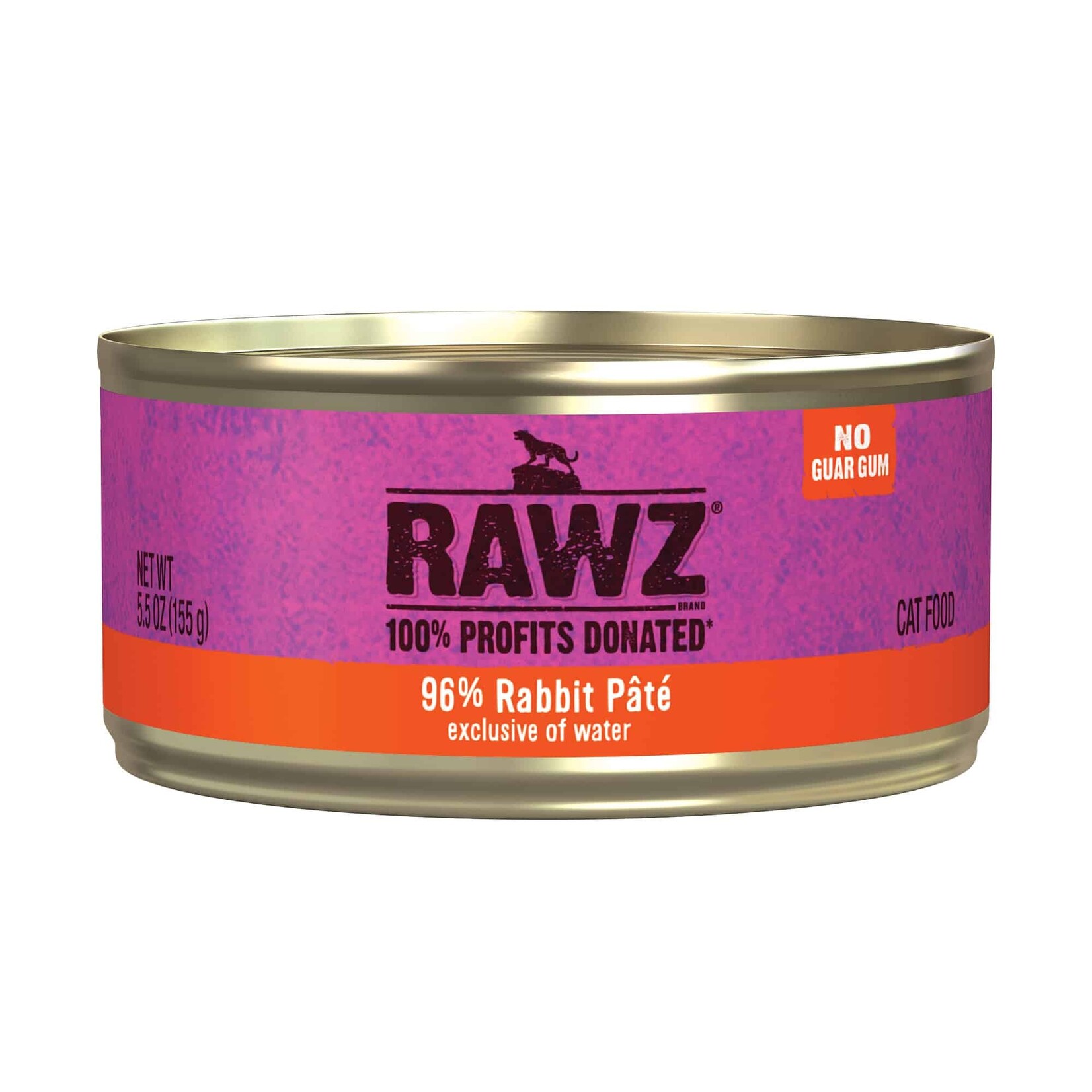 Rawz Rawz Cat Rabbit Pate 3oz (case 18)