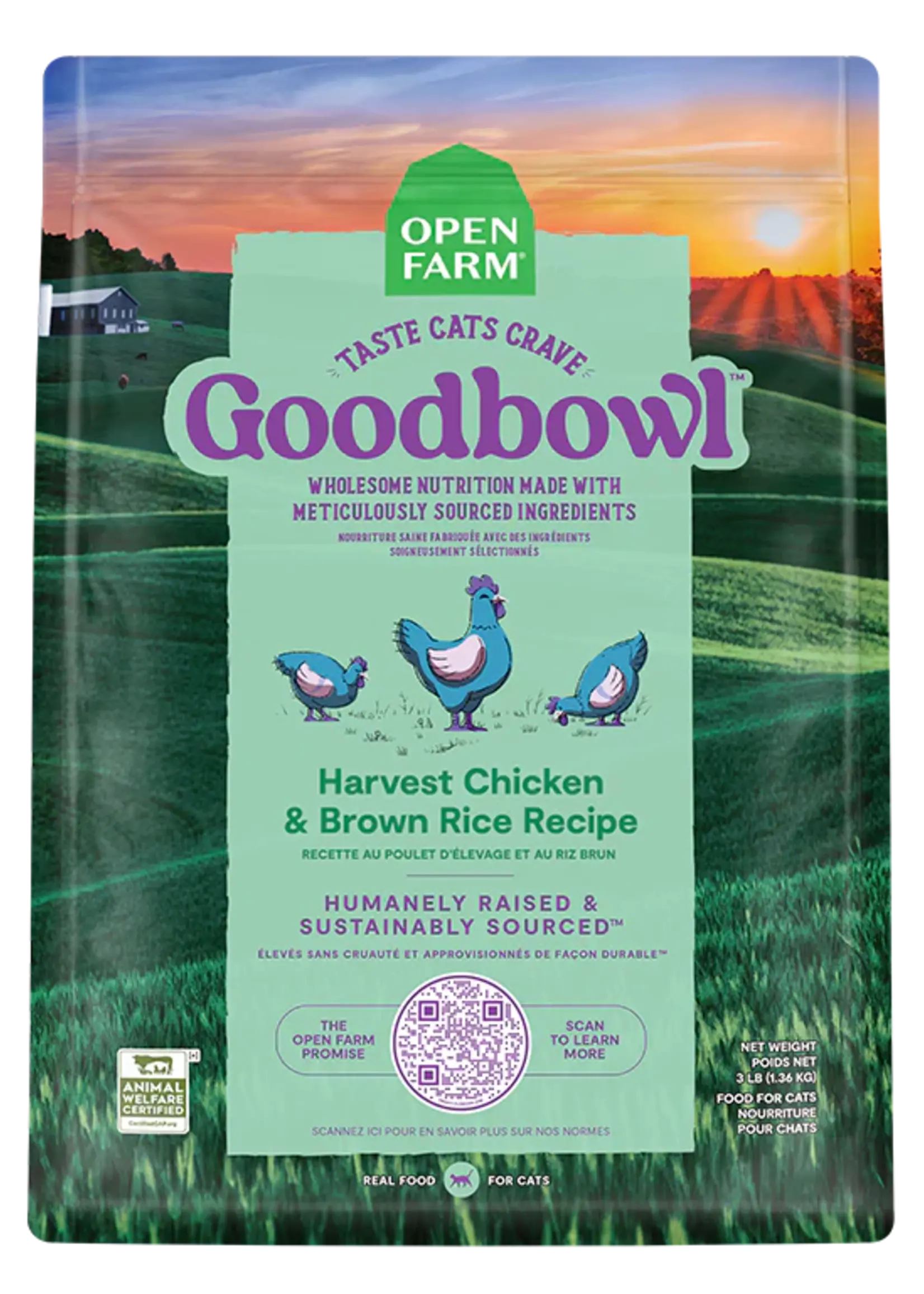Open Farm Open Farm Cat Goodbowl Harvest Chicken 3lb