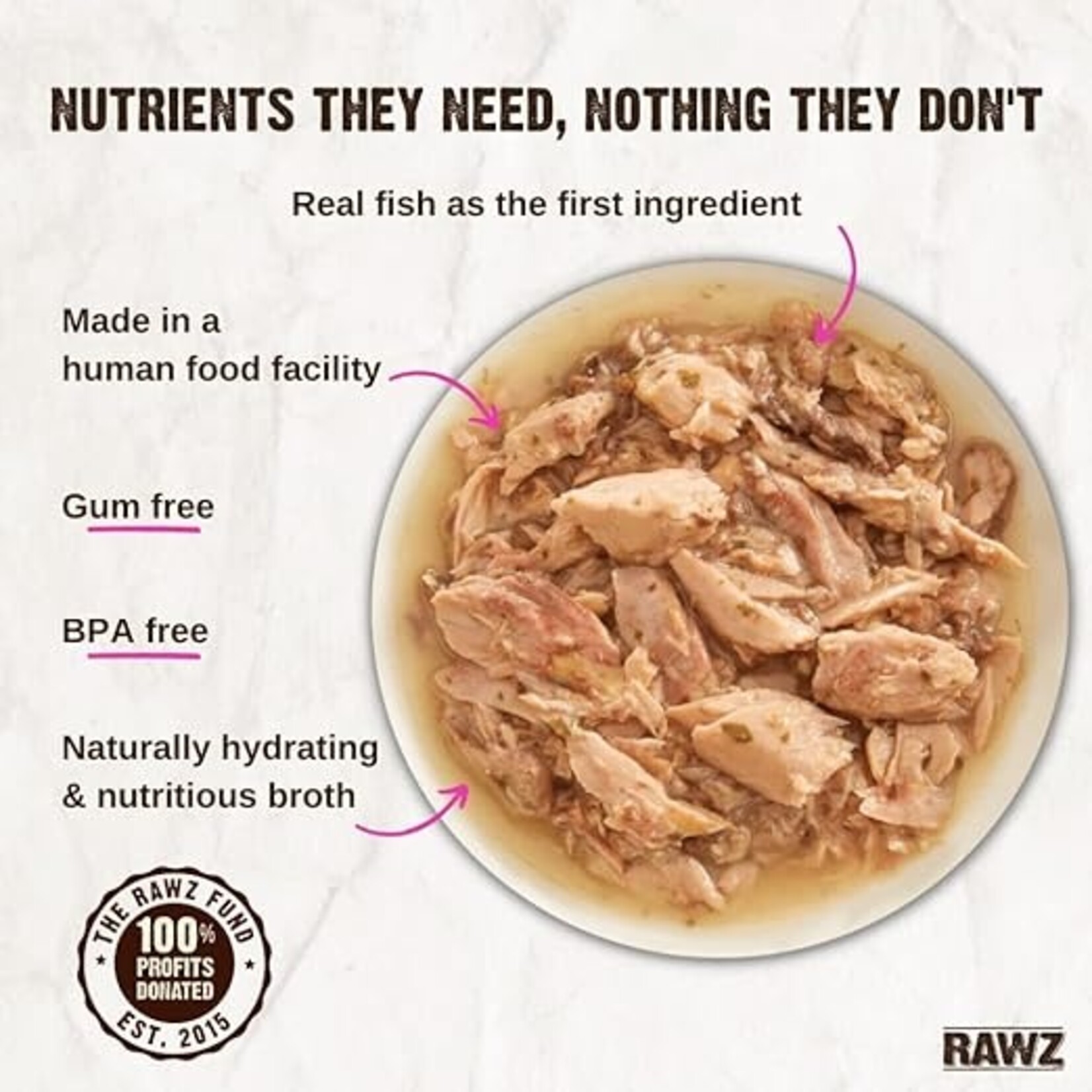 Rawz Rawz Cat Shredded Tuna & Salmon 5.5oz (case 24)