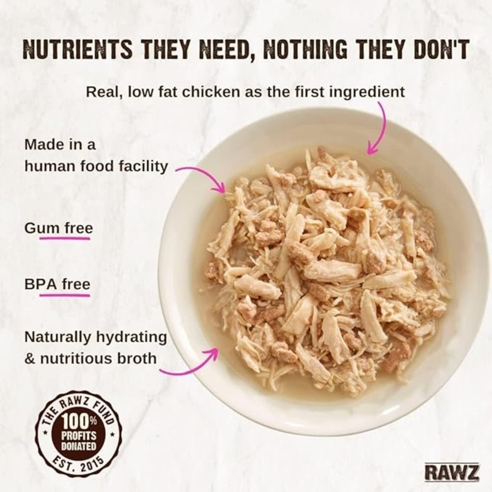 Rawz Rawz Cat Shredded Tuna & Chicken 5.5oz (case 24)