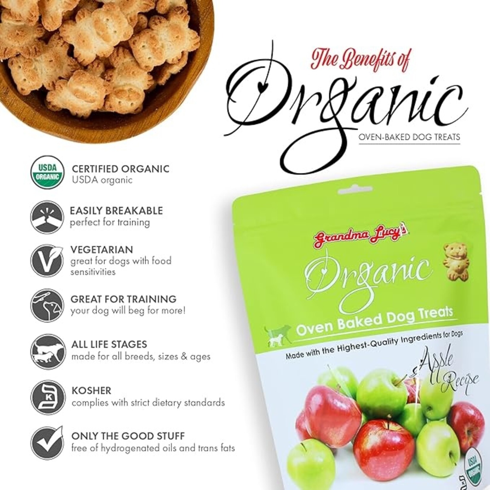 Grandma Lucys Grandma Lucy's Organic Baked Treats Apple 14oz