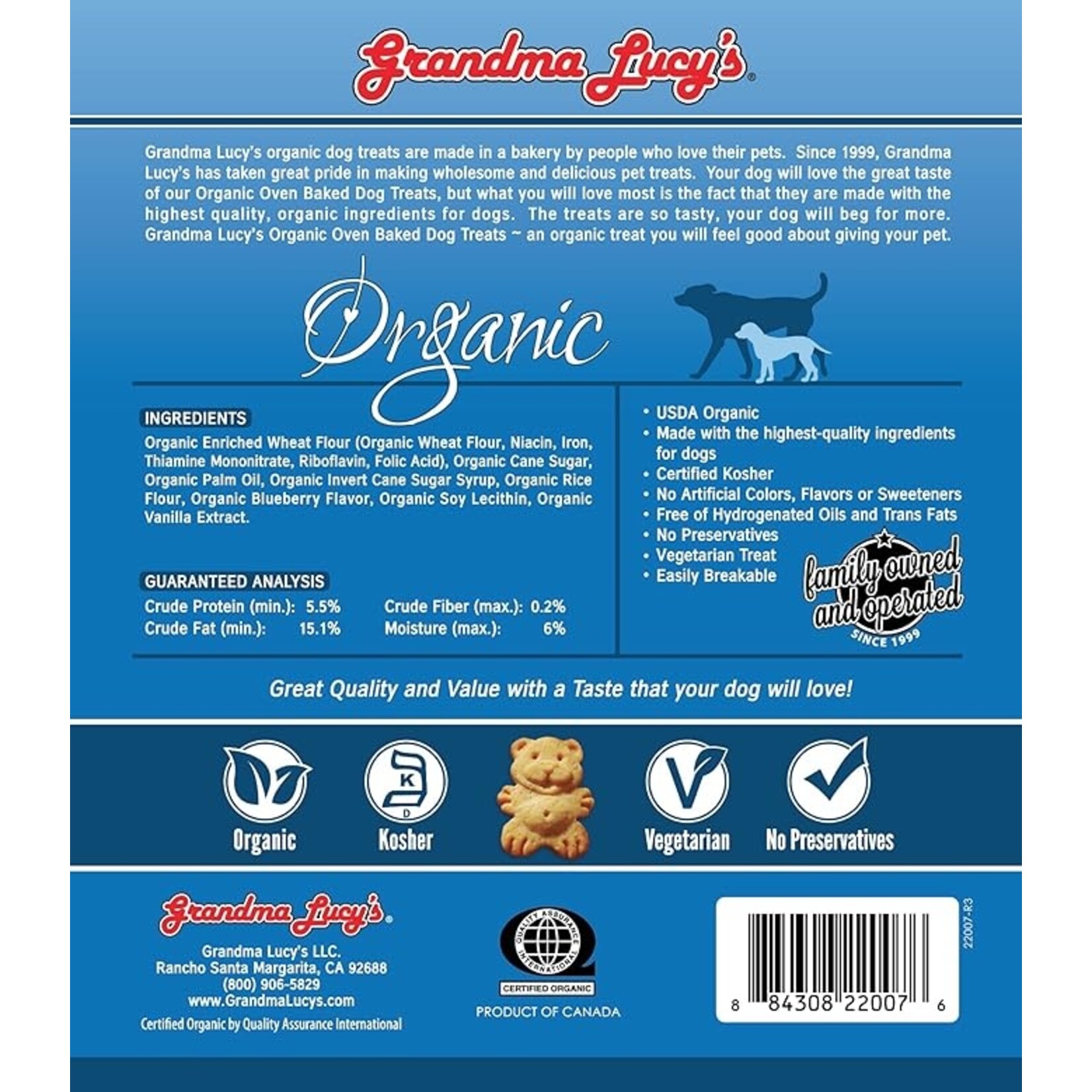 Grandma Lucys Grandma Lucy’s Organic Baked Treats Blueberry 14oz