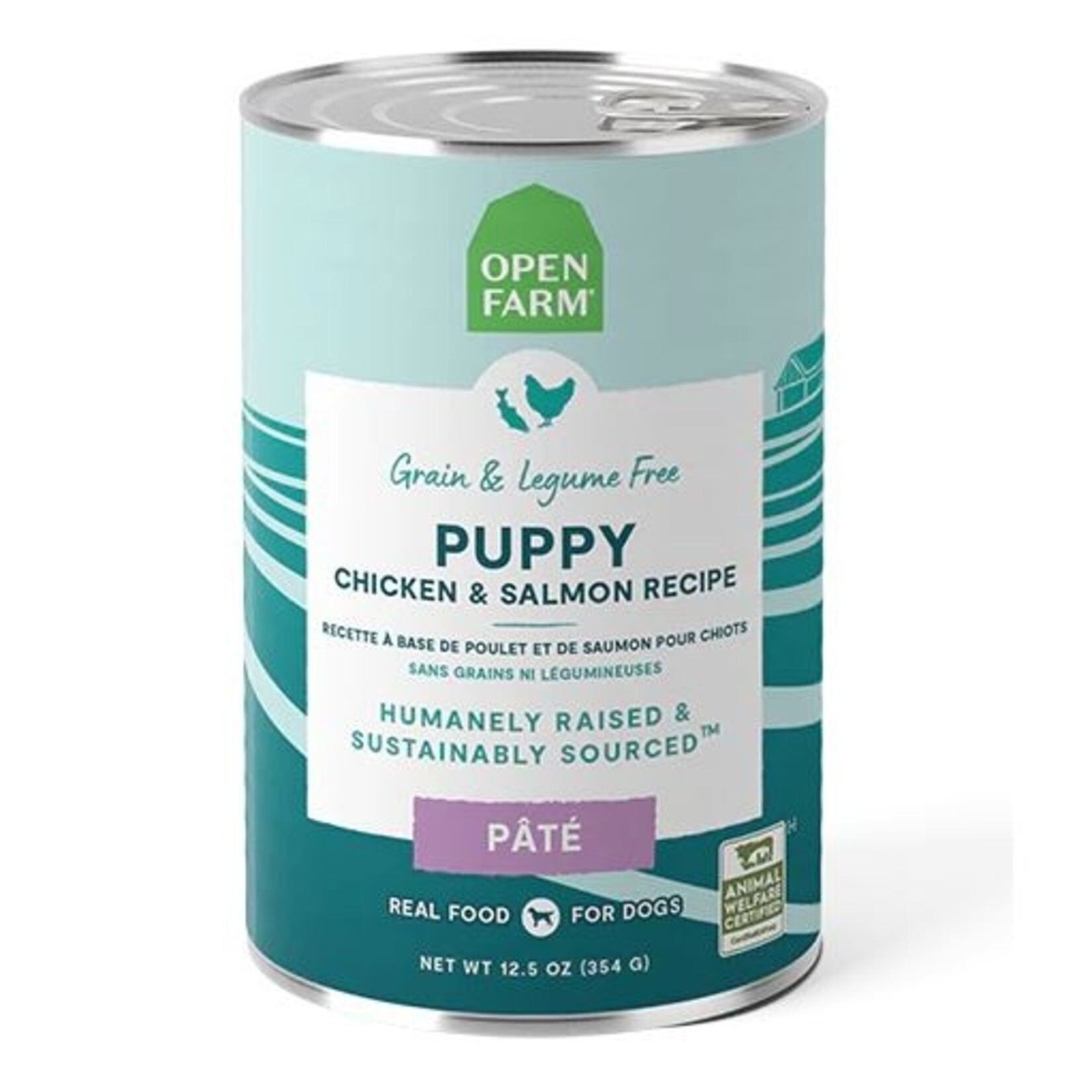 Open Farm Open Farm Dog Puppy Chicken Salmon 12.5oz (case 12)
