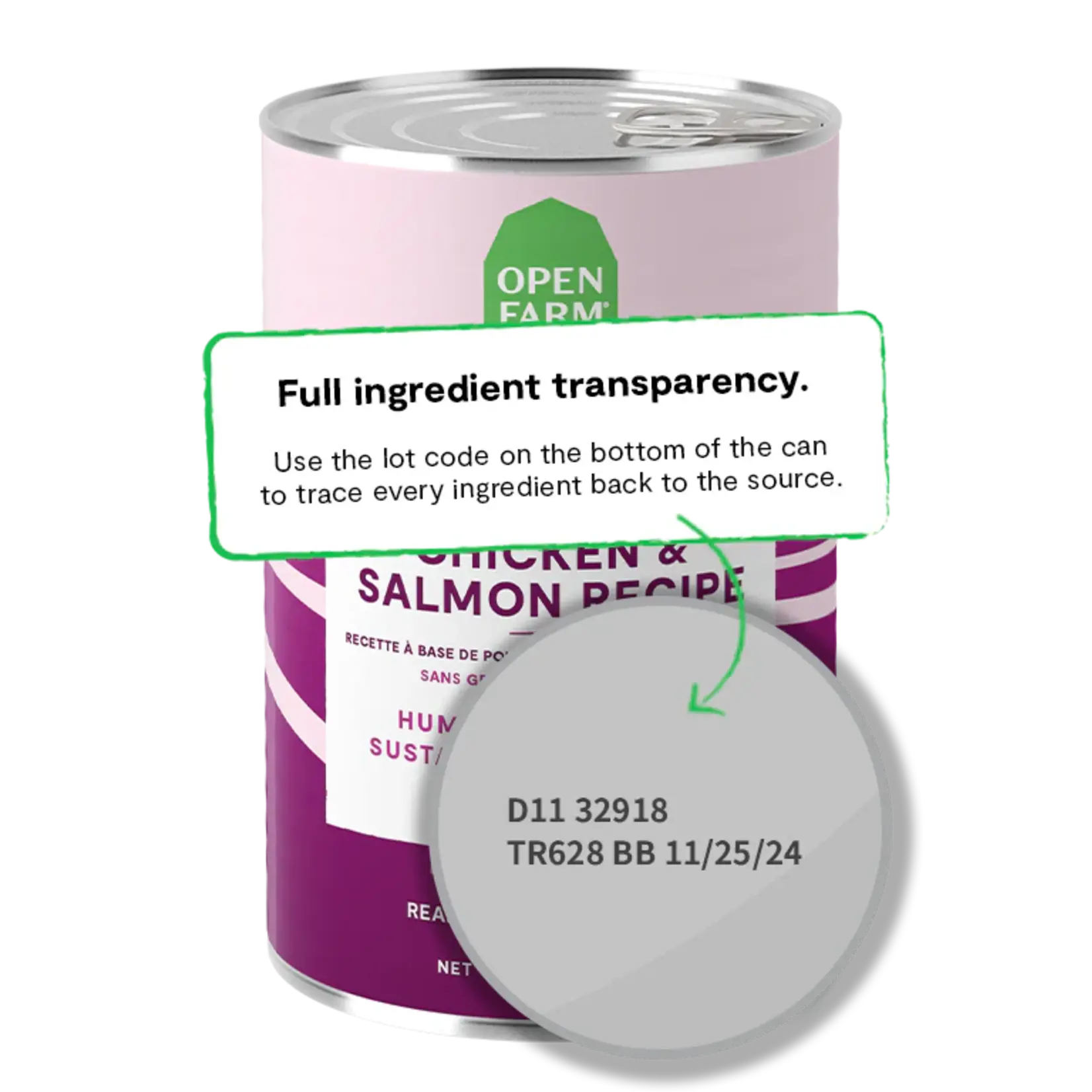 Open Farm Open Farm Dog Chicken & Salmon 12.5oz (case 12)