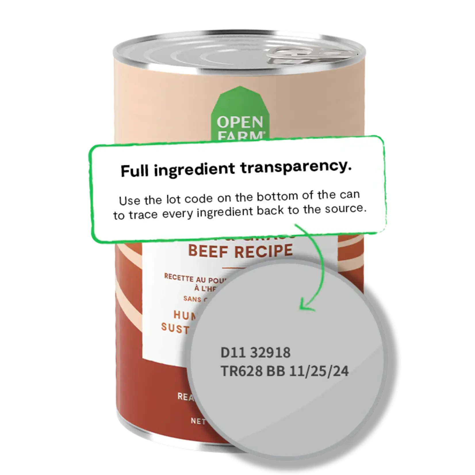 Open Farm Open Farm Dog Chicken Beef 12.5oz (case 12)