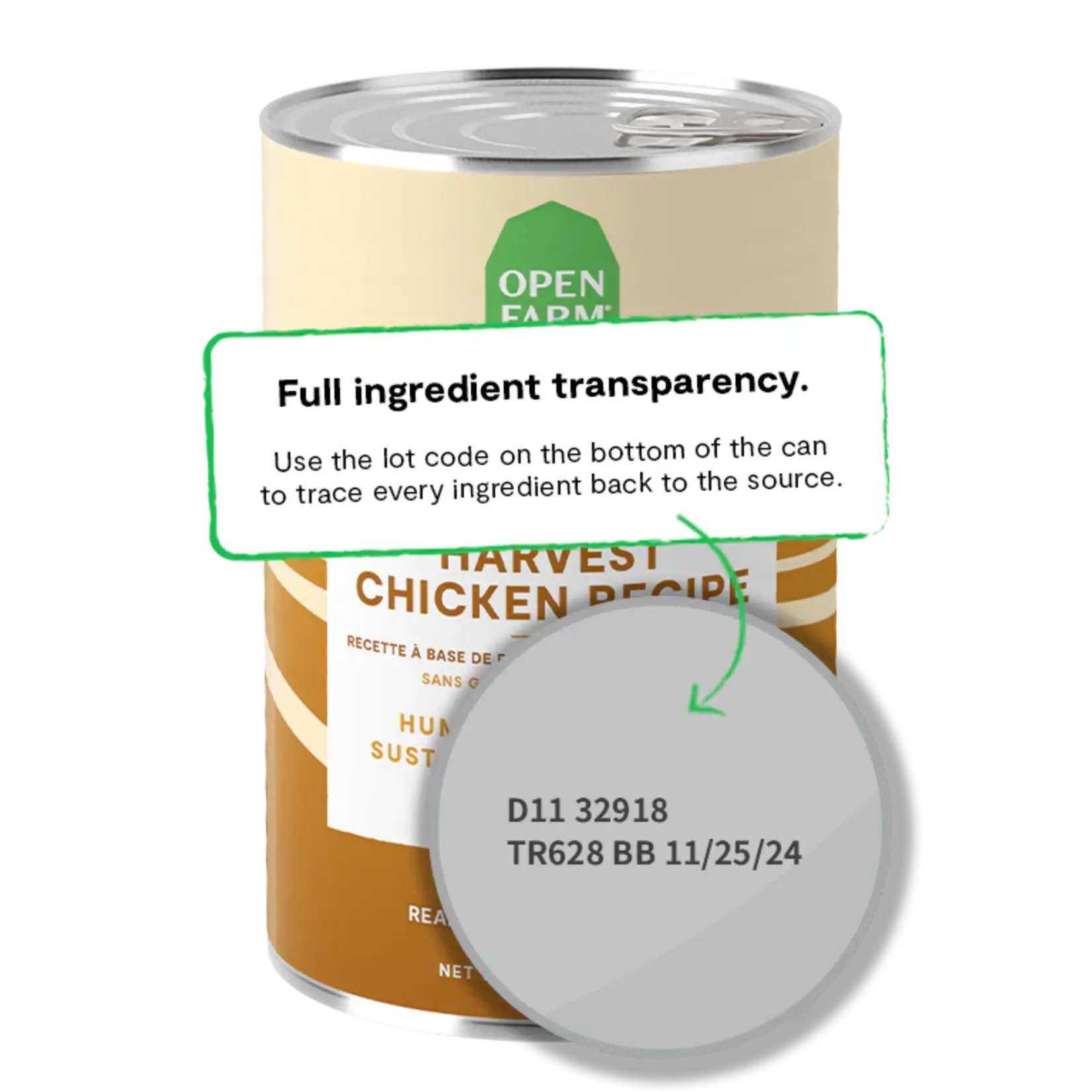 Open Farm Open Farm Dog Harvest Chicken 12.5oz (case 12)