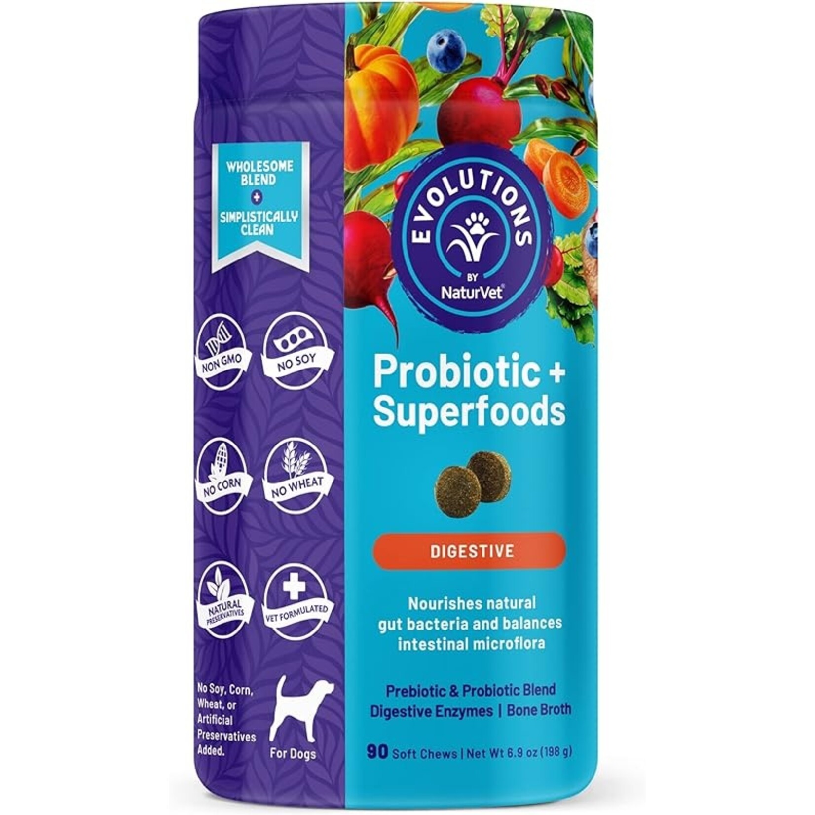 NaturVet NaturVet Evolutions Superblend Probiotics 90ct