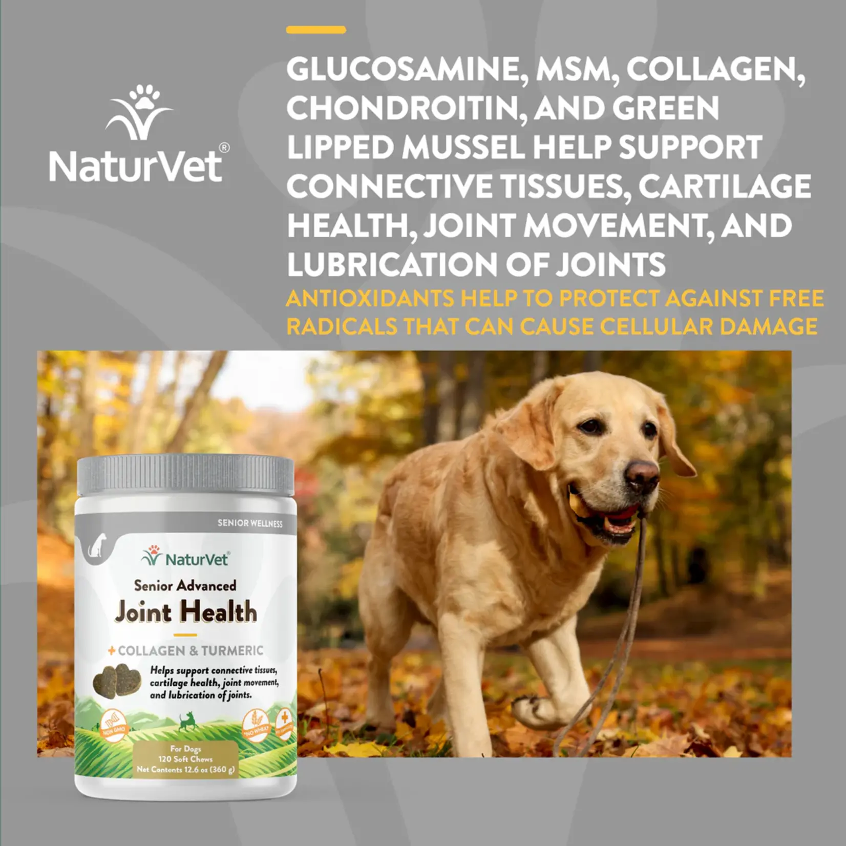 NaturVet NaturVet Senior Joint Health Soft Chews 120ct