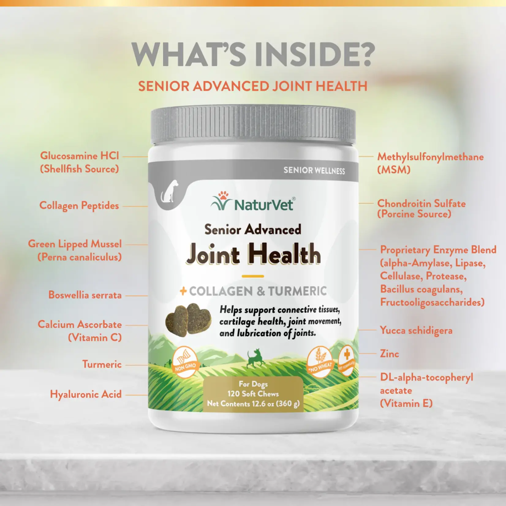 NaturVet NaturVet Senior Joint Health Soft Chews 120ct