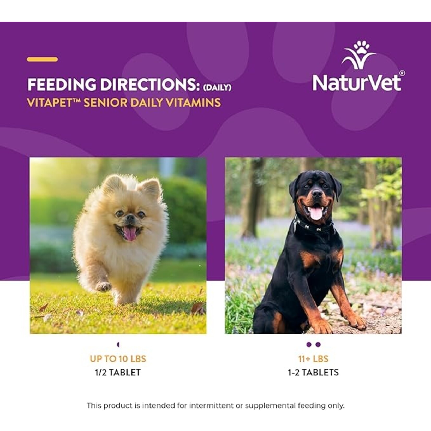 NaturVet NaturVet VitaPet Senior Glucosamine Daily Vitamin Tablets 180ct