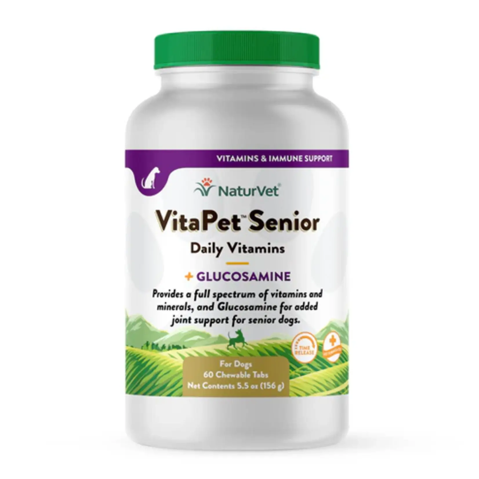 NaturVet NaturVet VitaPet Senior Glucosamine Daily Vitamin Tablets 60ct
