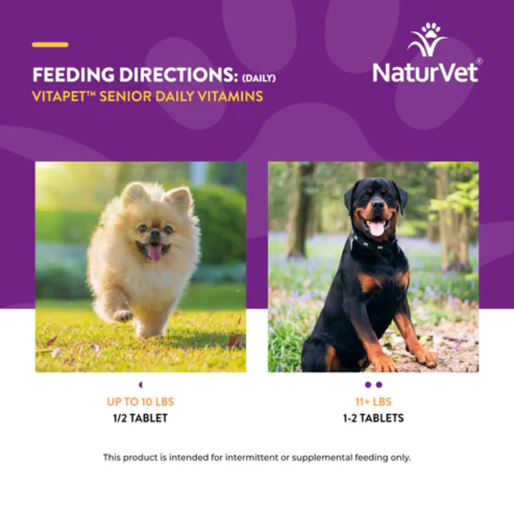 NaturVet NaturVet VitaPet Senior Glucosamine Daily Vitamin Tablets 60ct