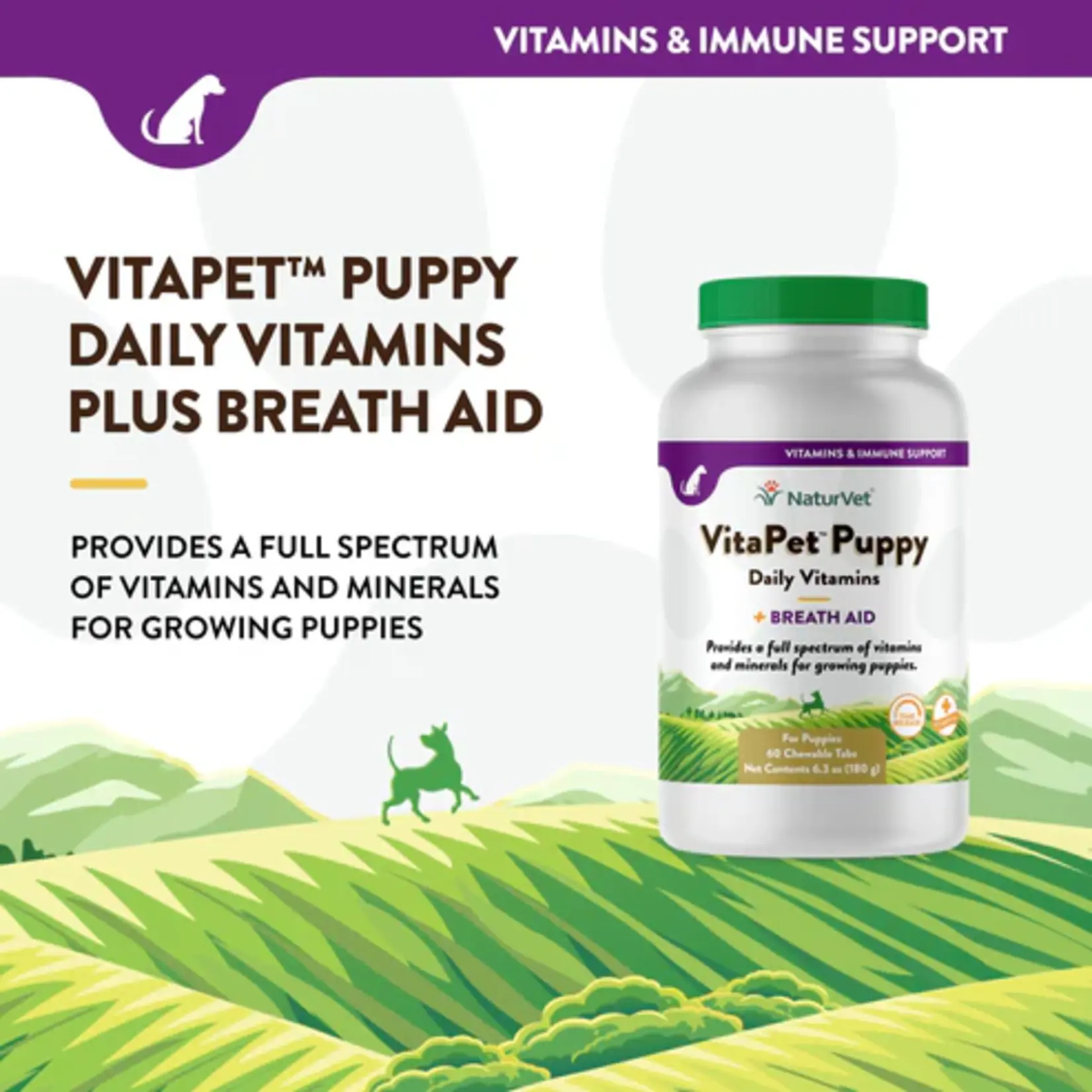 NaturVet NaturVet VitaPet Puppy Daily Vitamins 60 Chews