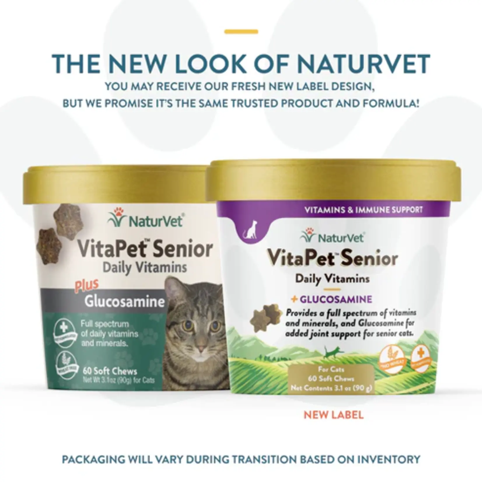 NaturVet Naturvet Cat Vita Senior Chew Cup 60 Ct