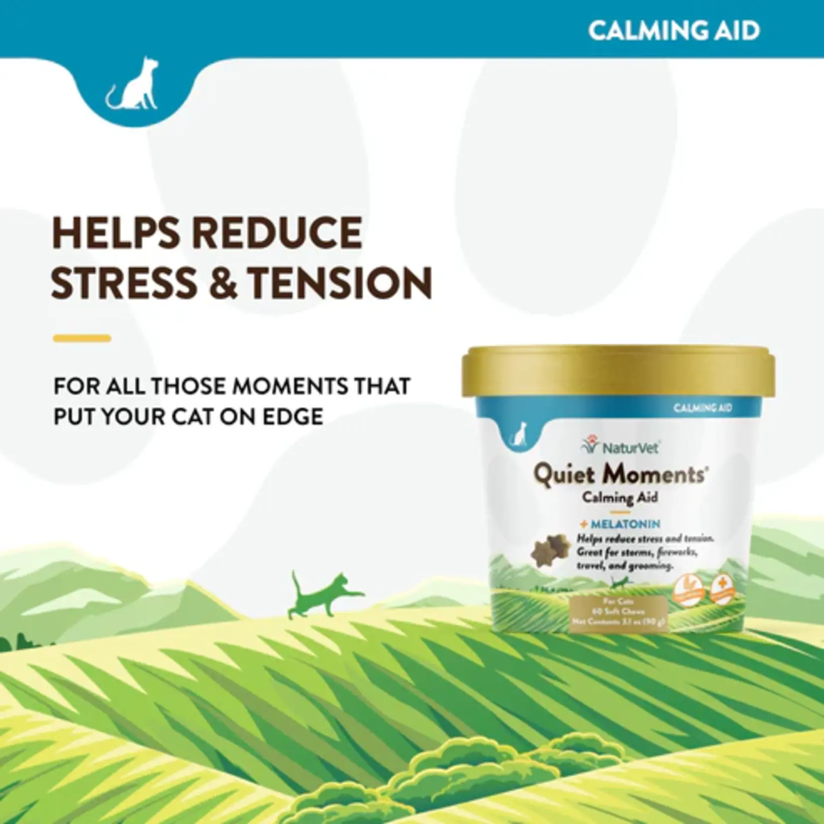NaturVet NaturVet Quiet Moment Plus Melatonin Soft Chews 60ct