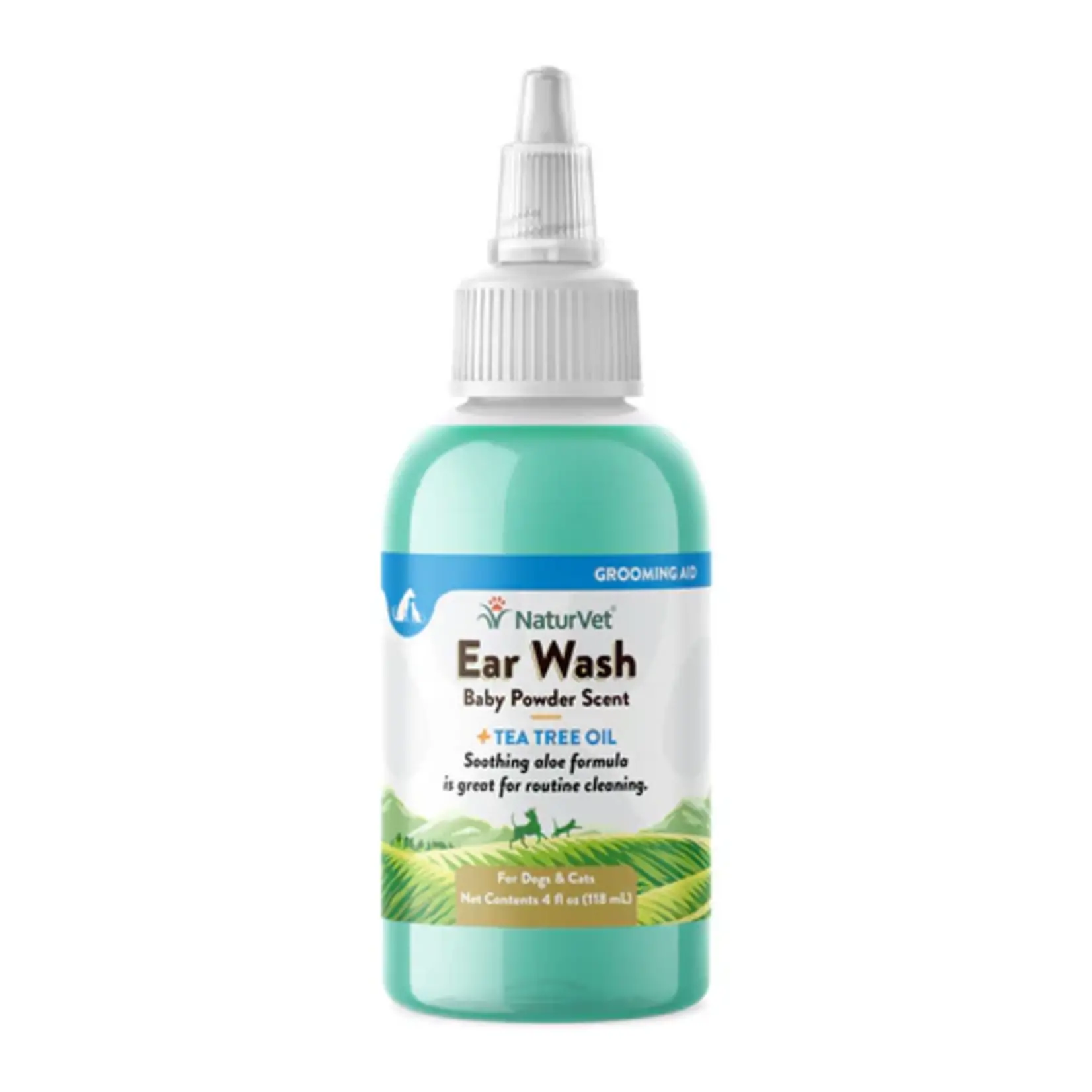 NaturVet NaturVet Ear Wash Tea Tree Oil 4oz