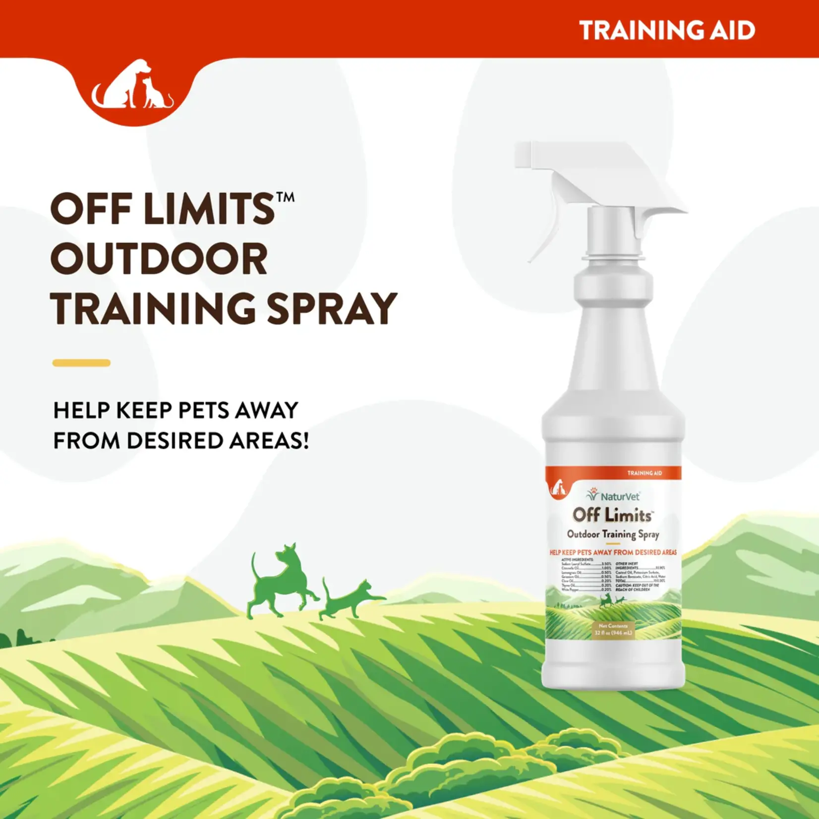 NaturVet NaturVet Off Limits Training Spray 32 fl oz