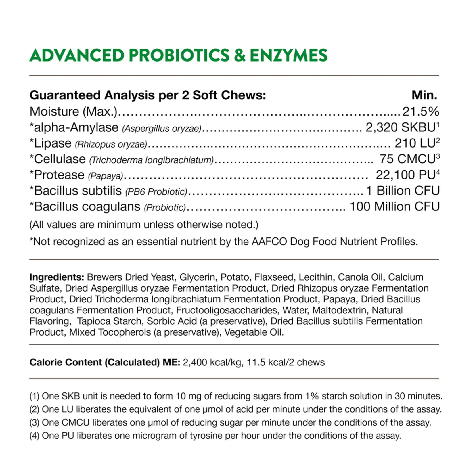 NaturVet NaturVet Advanced Probiotic & Enzymes Soft Chews 70ct