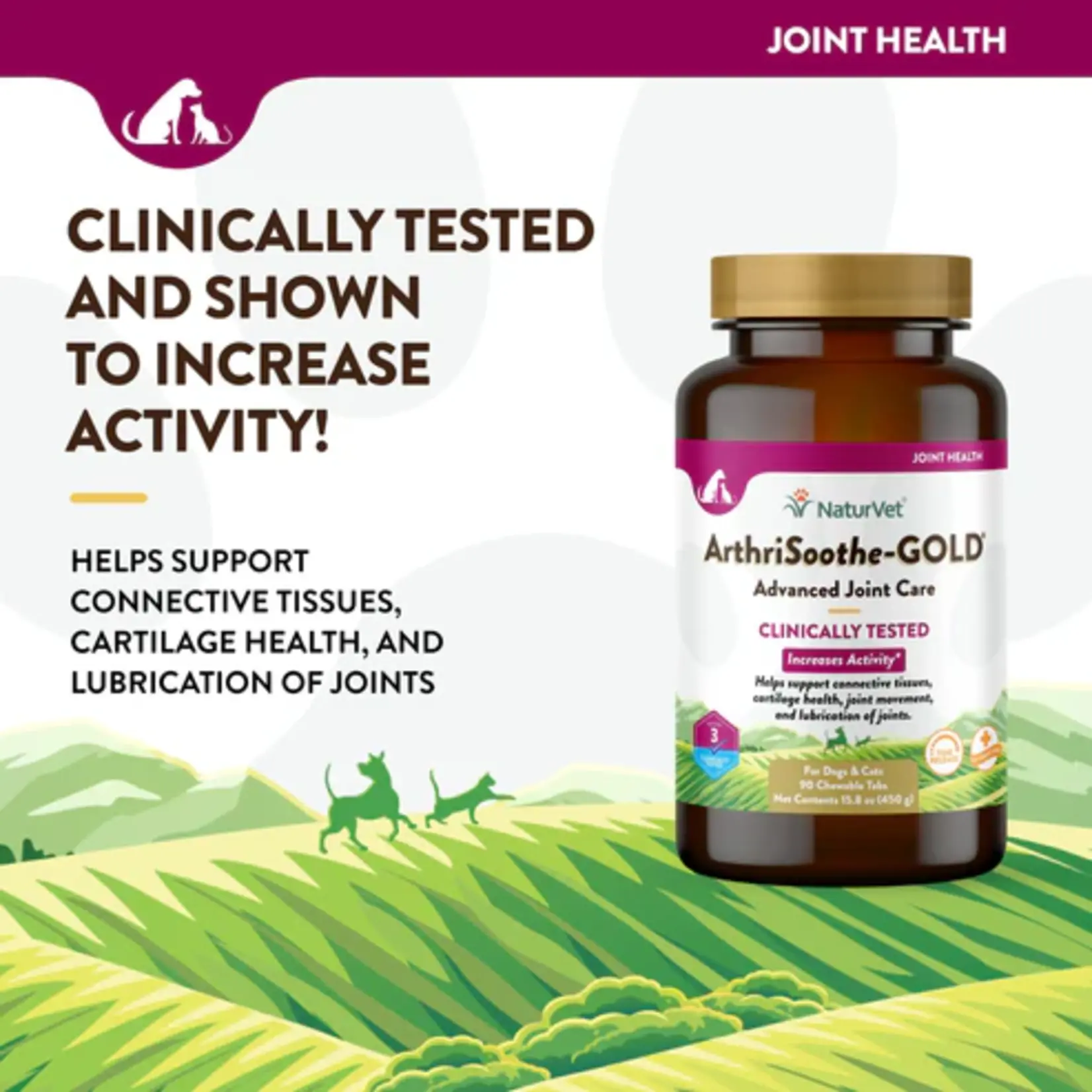 NaturVet NaturVet ArthriSoothe-Gold Advanced Care Chewable Tablets 90ct