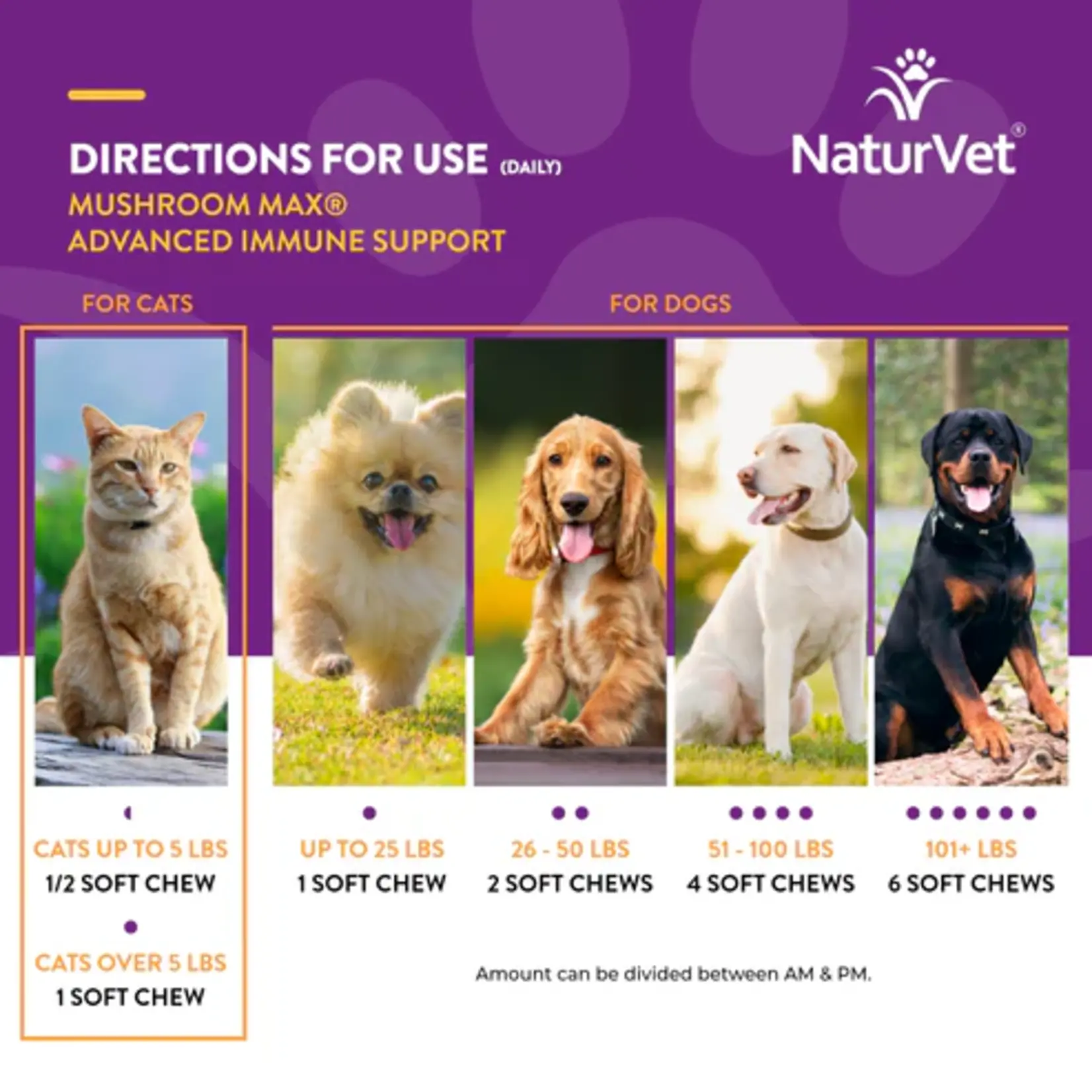 NaturVet NaturVet Mushroom Max Advanced Immune Support with Turkey Tail 60 chews
