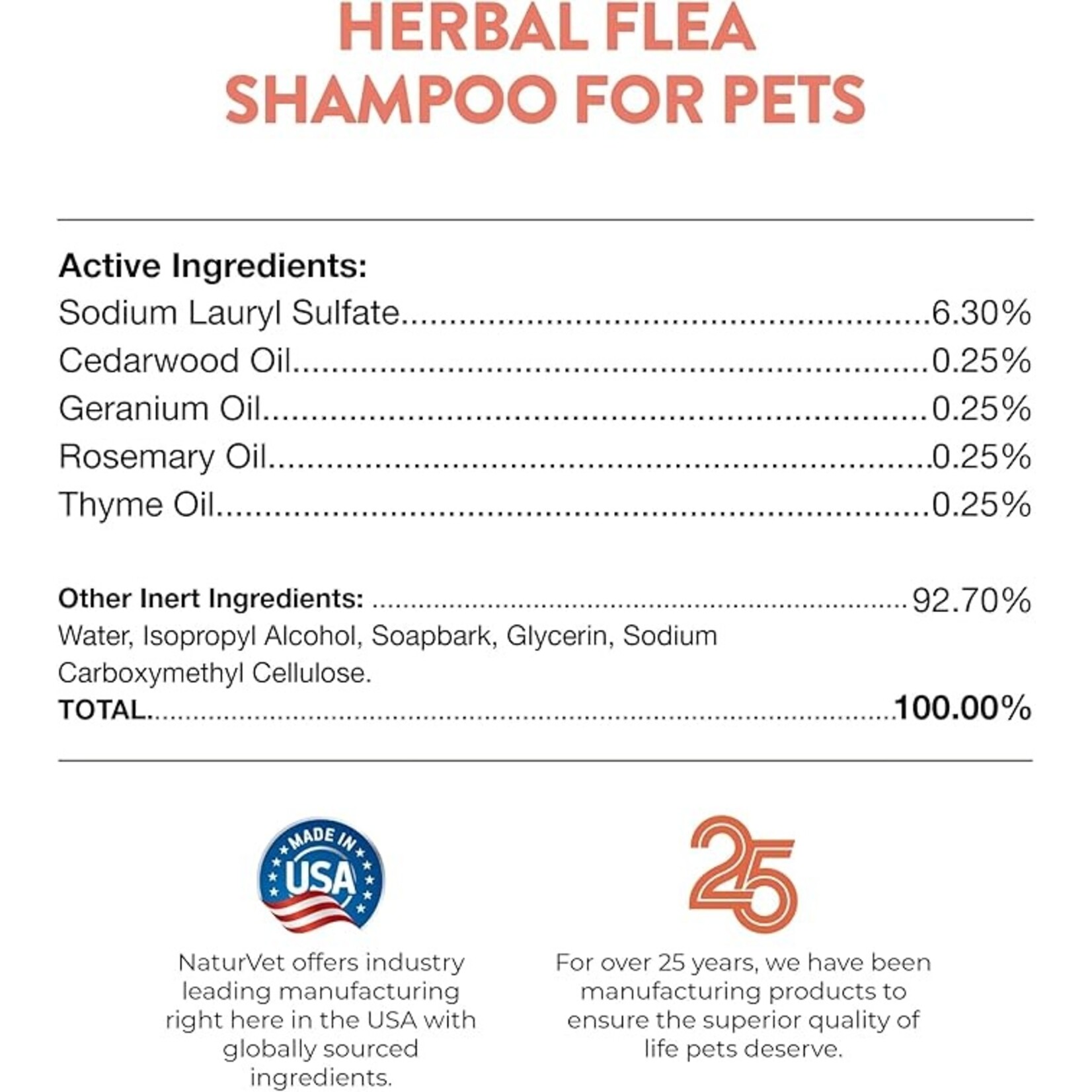 NaturVet NaturVet Herbal Flea Shampoo 16oz