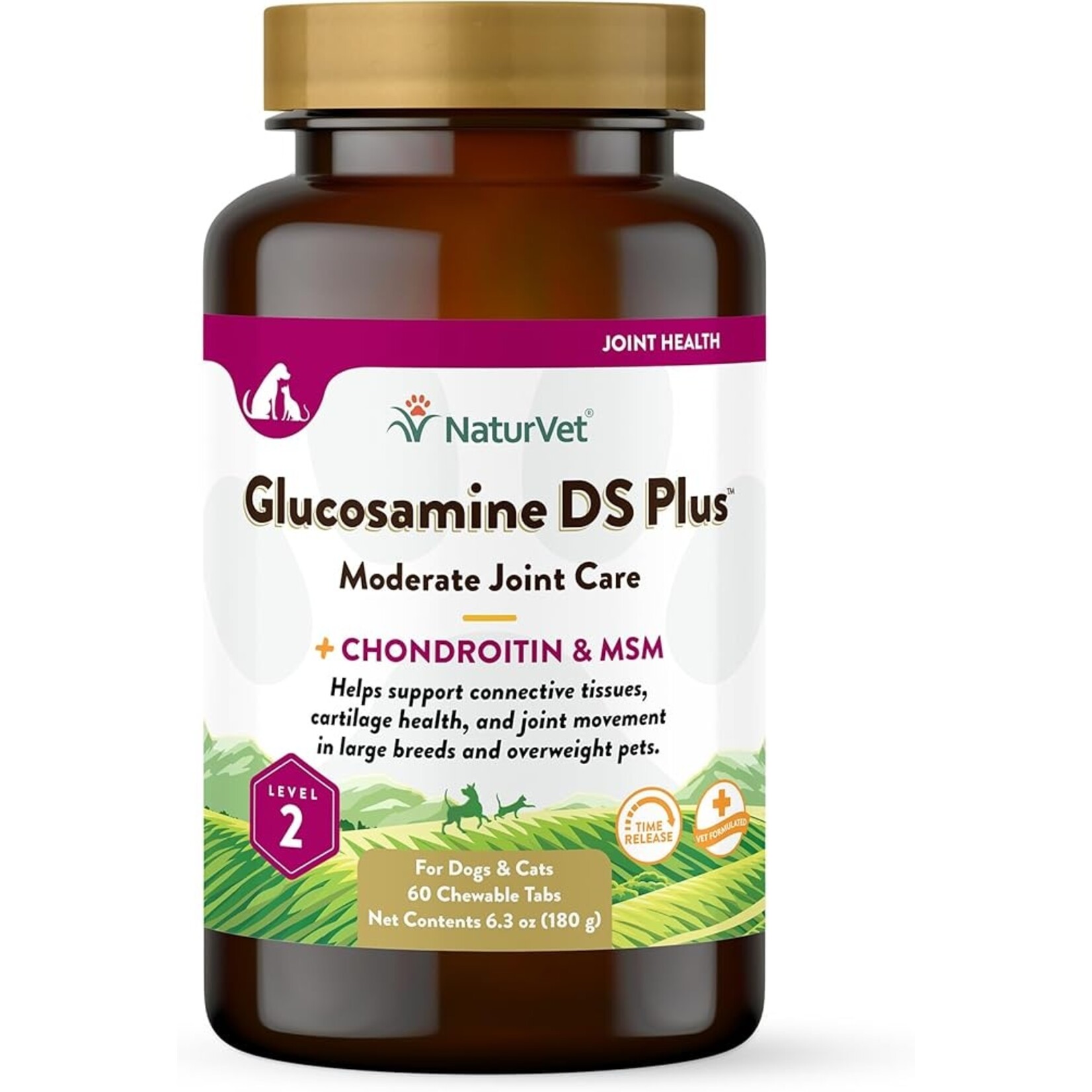 NaturVet NaturVet Glucosamine DS+ Level 2 Tablets 60ct
