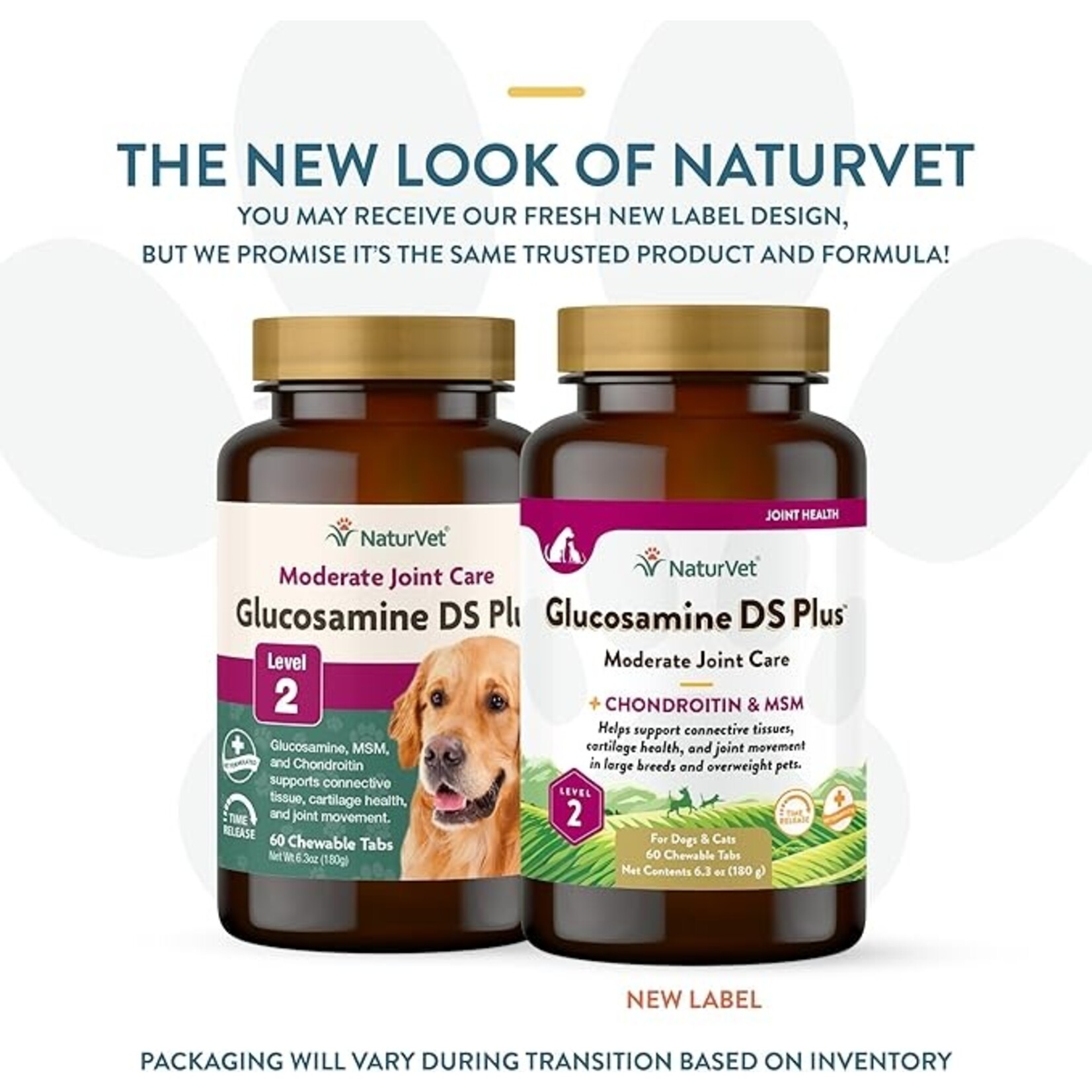 NaturVet NaturVet Glucosamine DS+ Level 2 Tablets 60ct
